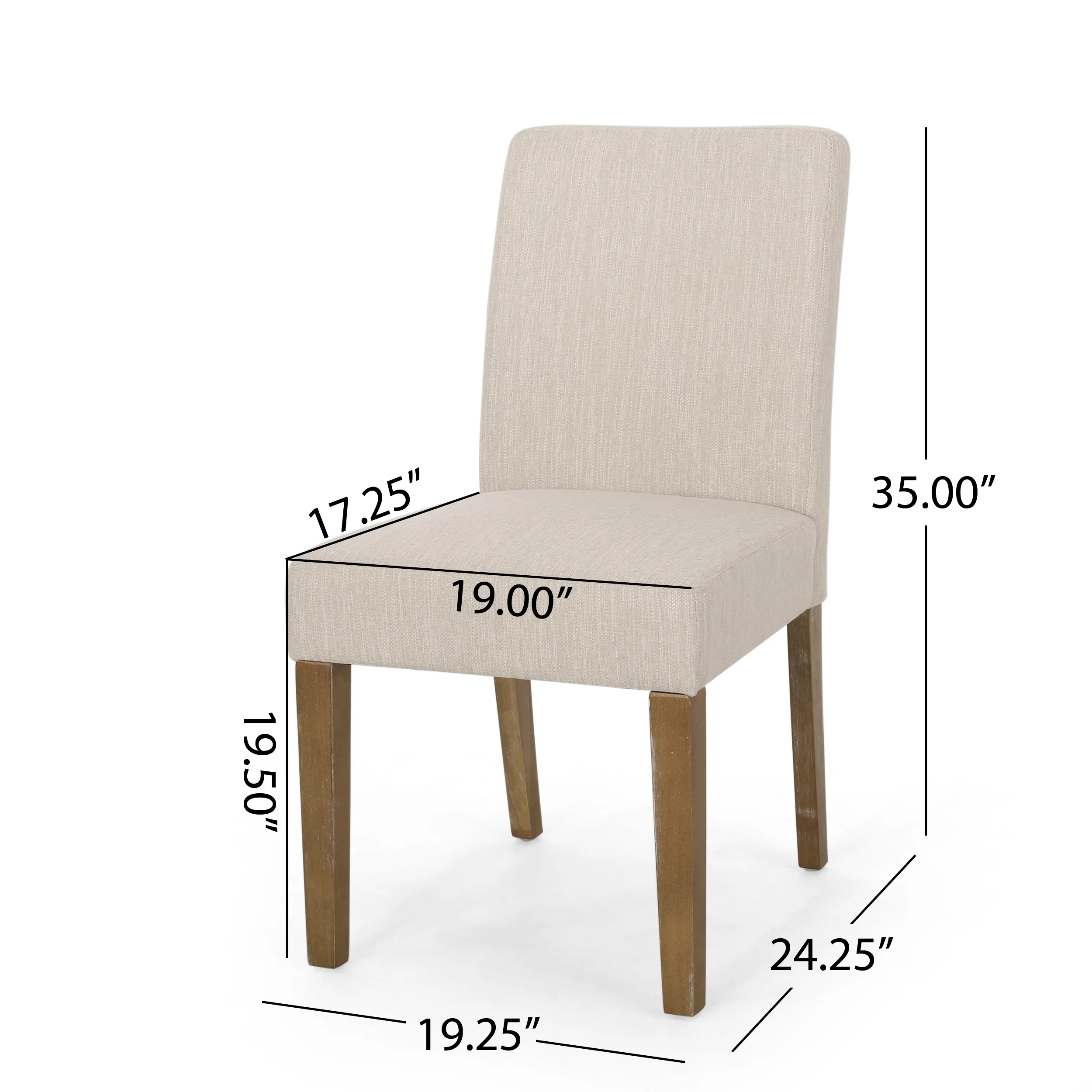 Pocatello Contemporary Upholstered Dining Chair, Set of 2 - furnishings