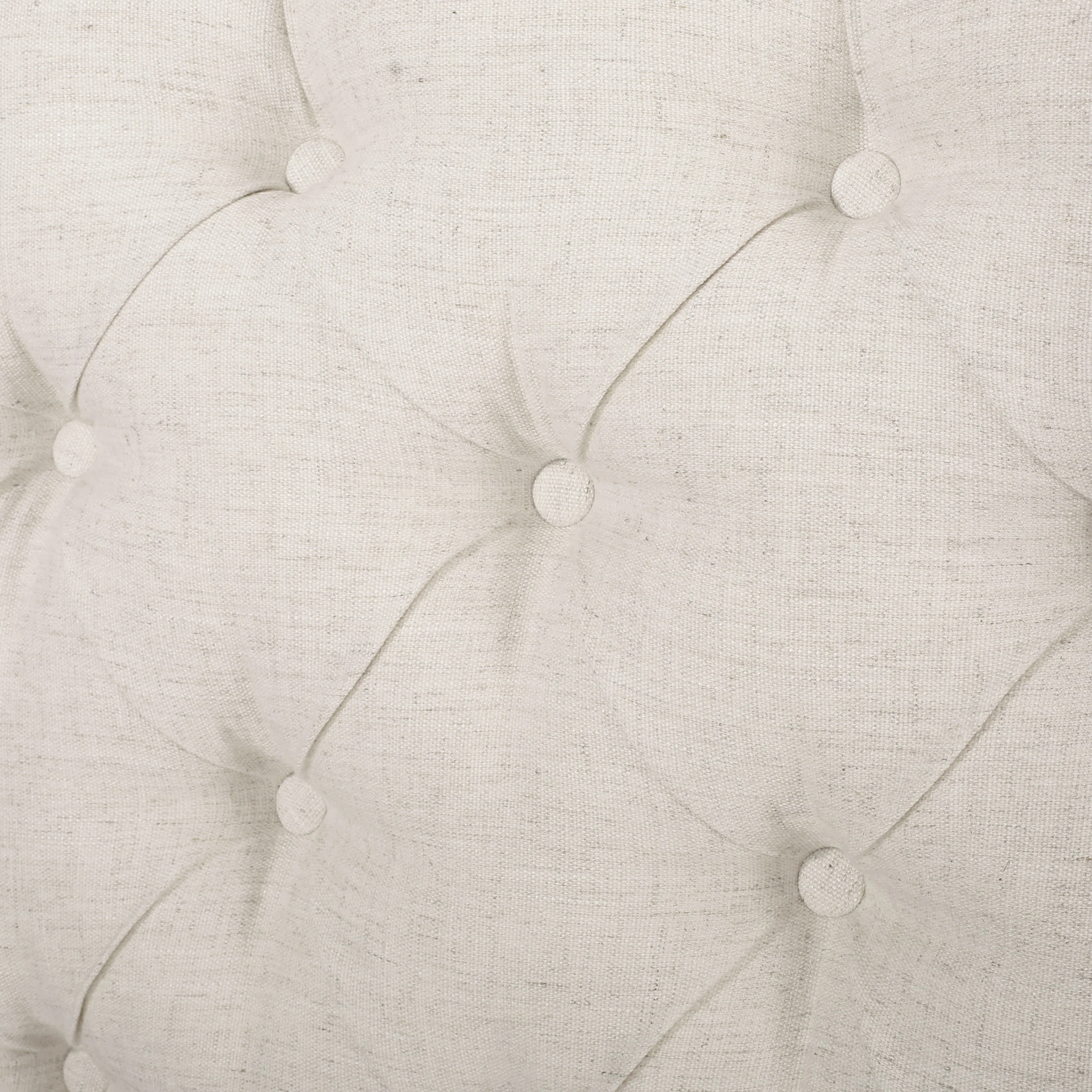 Allen Wingback Queen Tufted Beige Fabric Headboard - furnishings