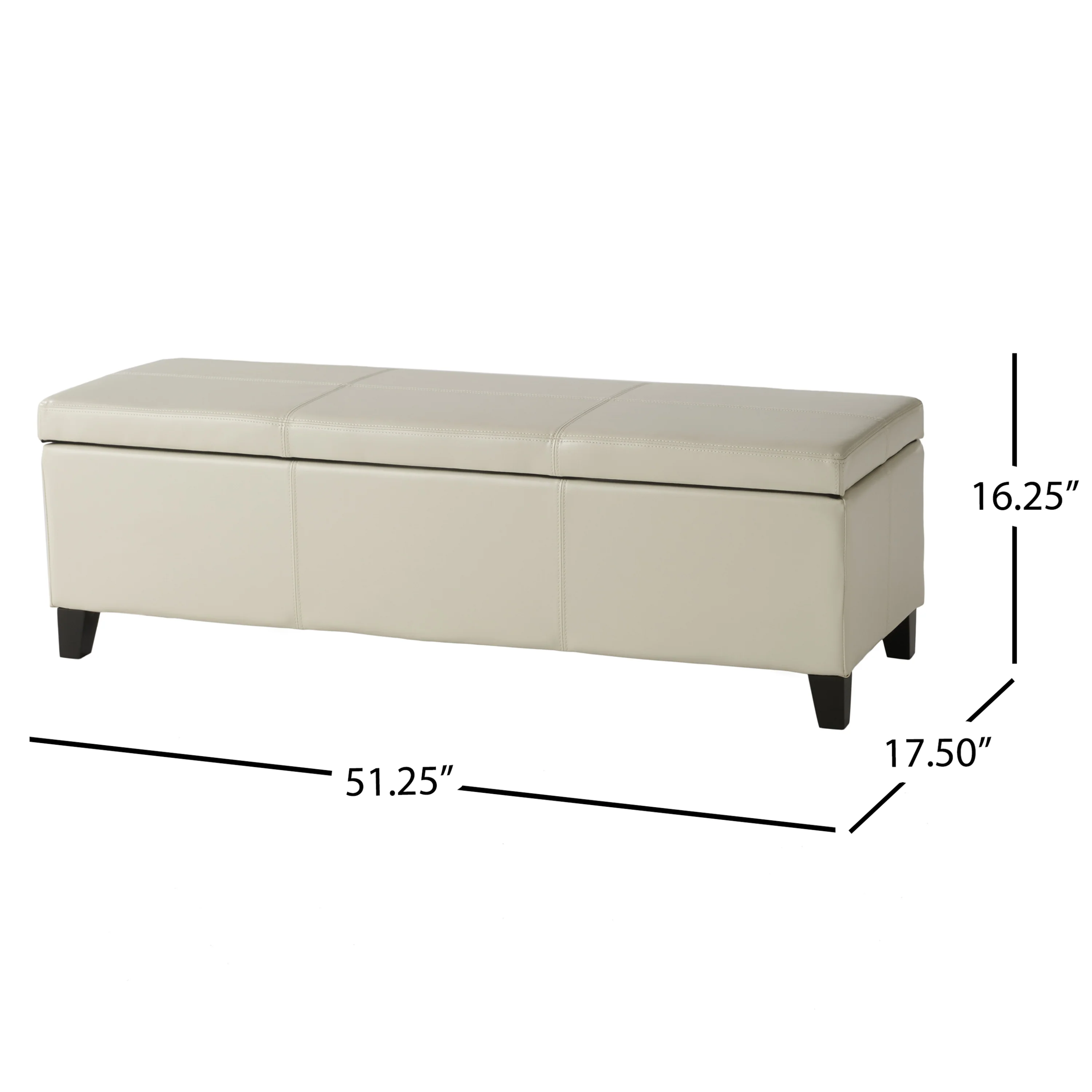 Rupert Upholstered Storage Ottoman Bench - furnishings