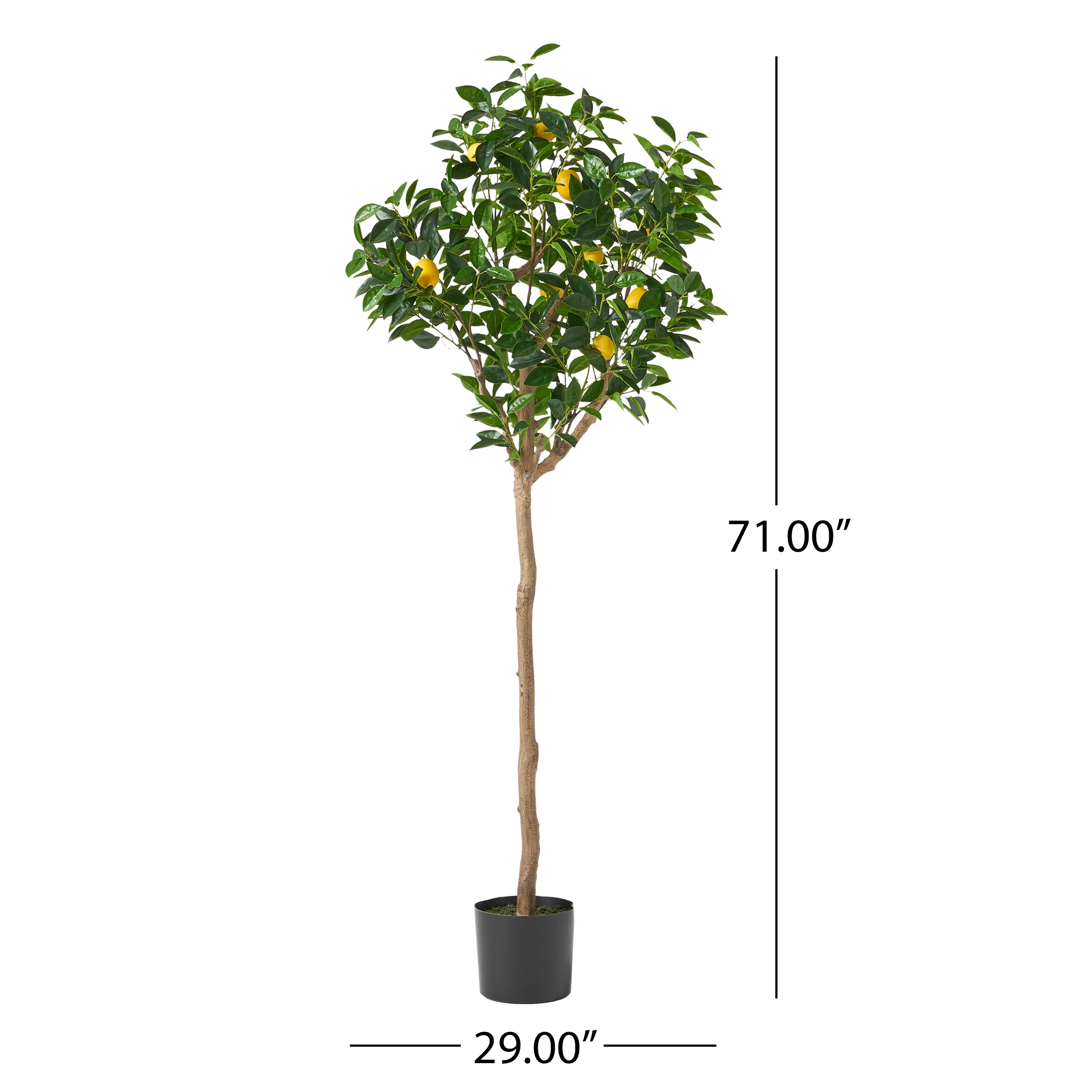 Rattler Artificial Lemon Tree - furnishings