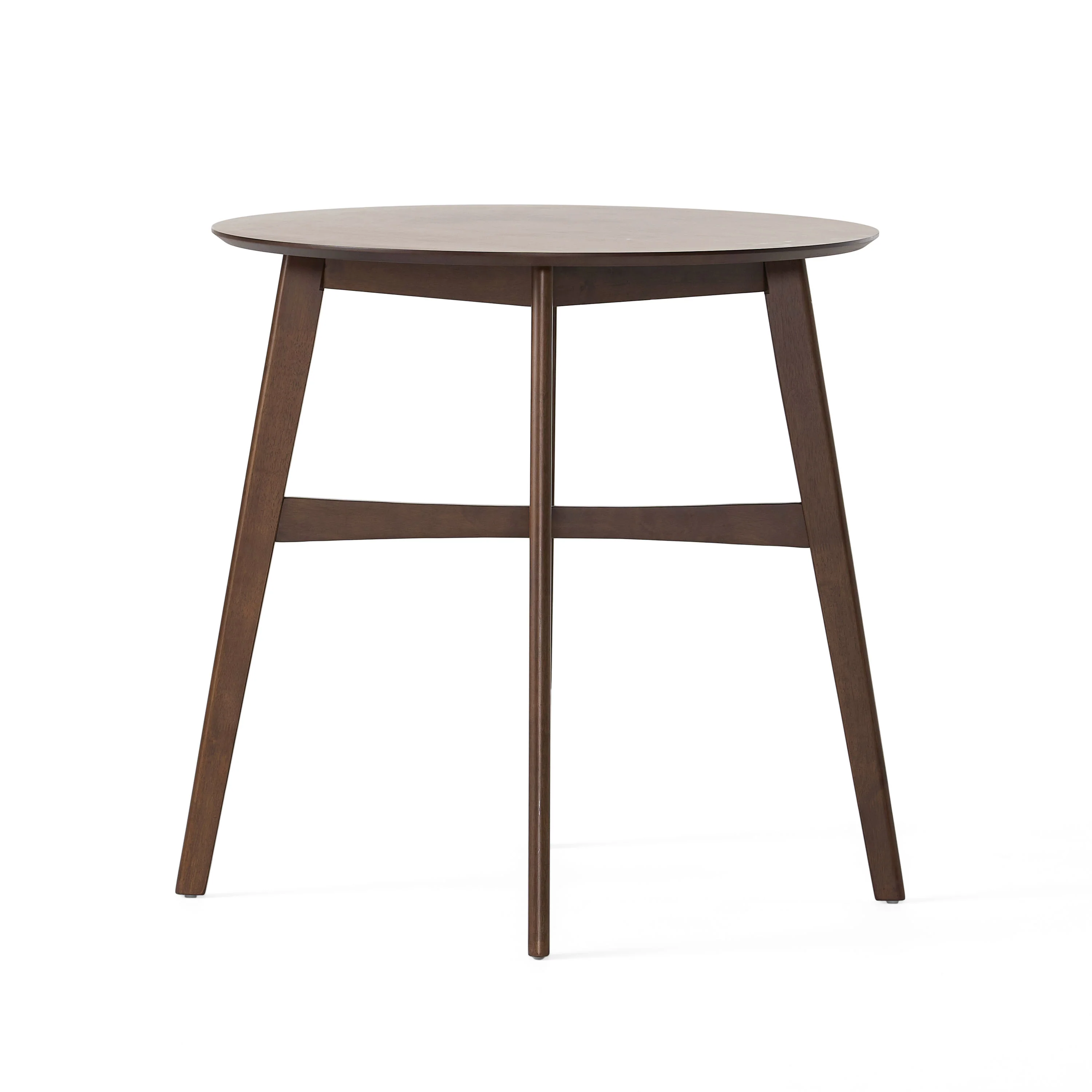 Helen Mid-Century Round Counter Height Dining Table with X-Stretcher - furnishings