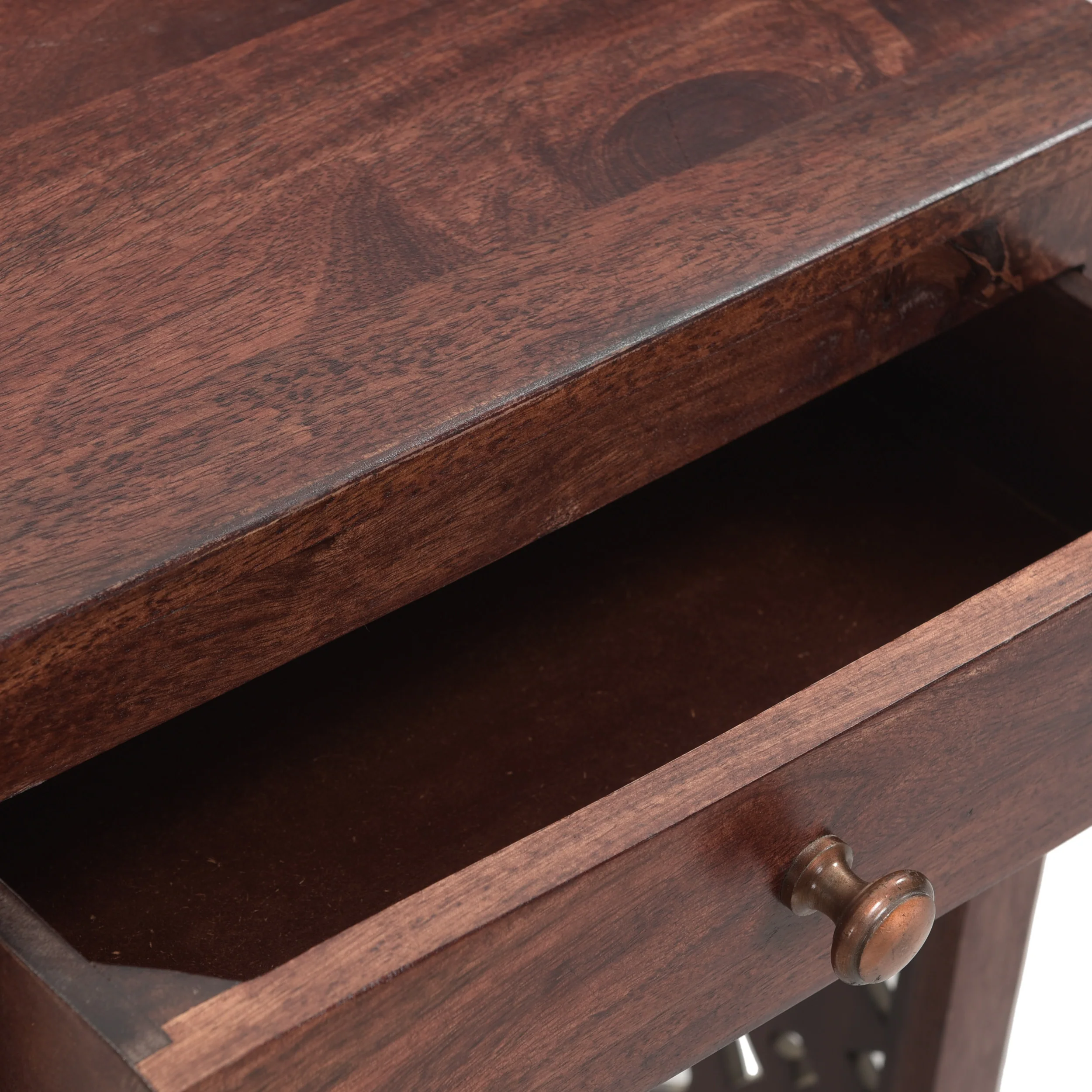 Jasia Traditional Mango Wood Bedside Table - furnishings