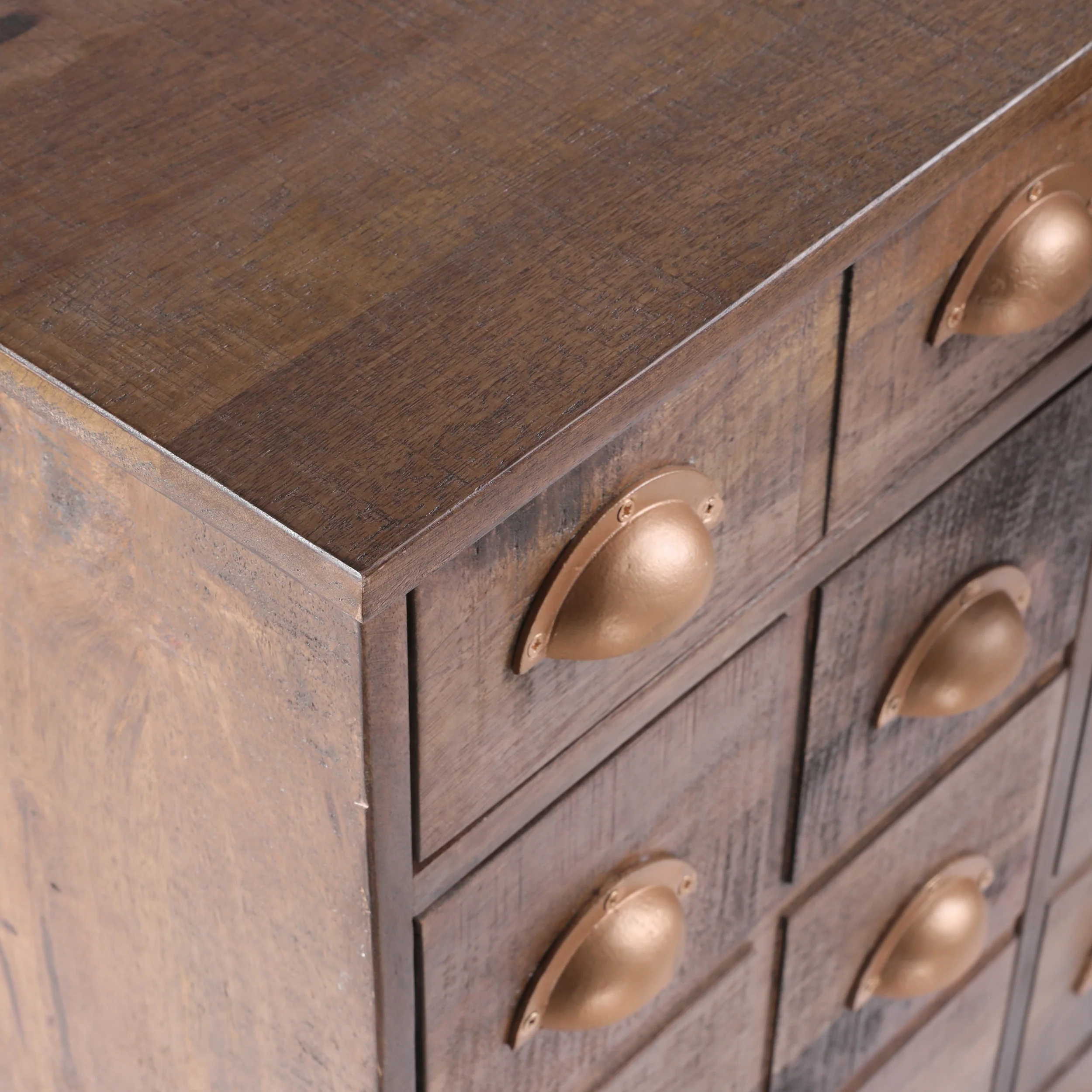 Tift Handcrafted Boho Mango Wood Cabinet - furnishings
