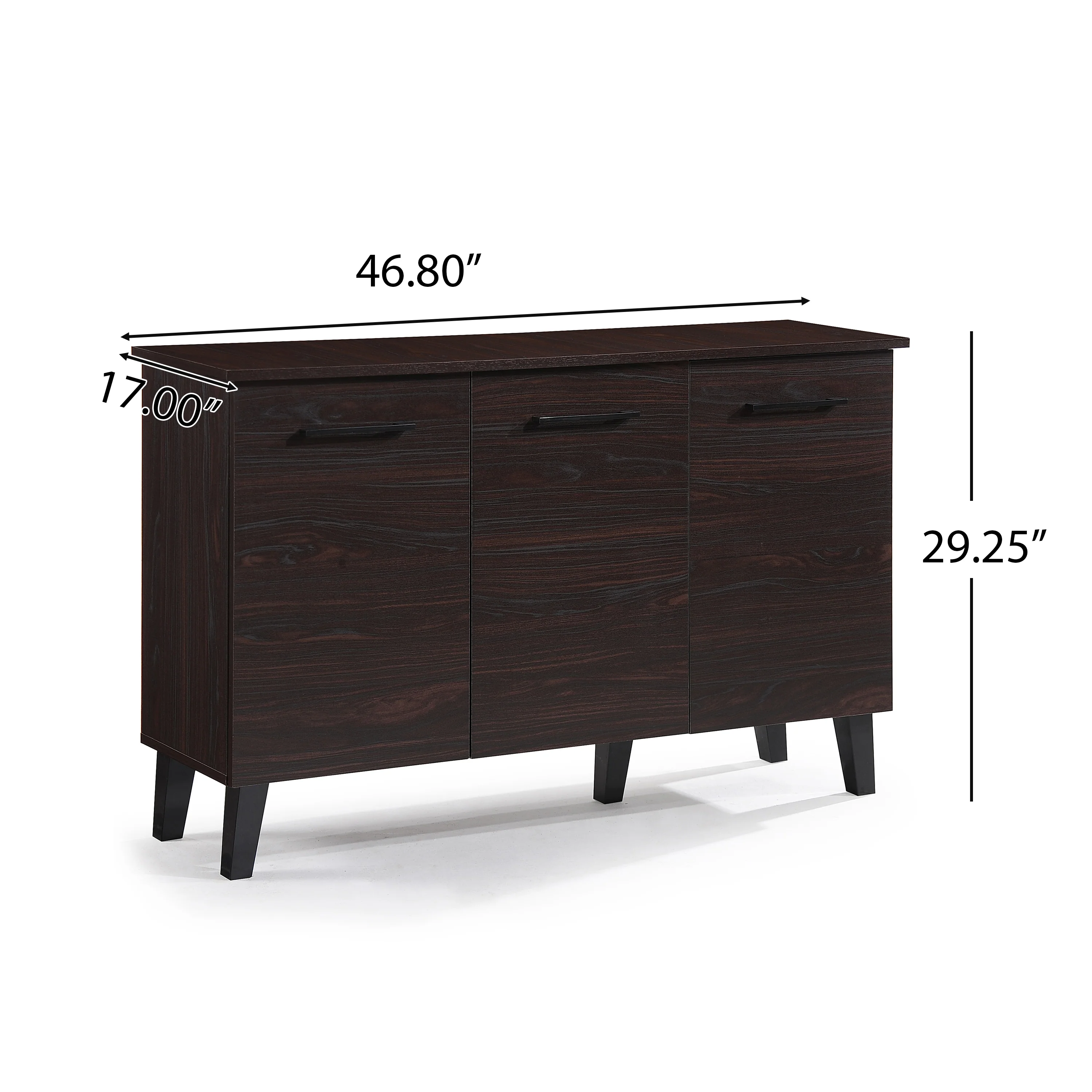 Emilia Mid Century Modern Finished Fiberboard Cabinet - furnishings