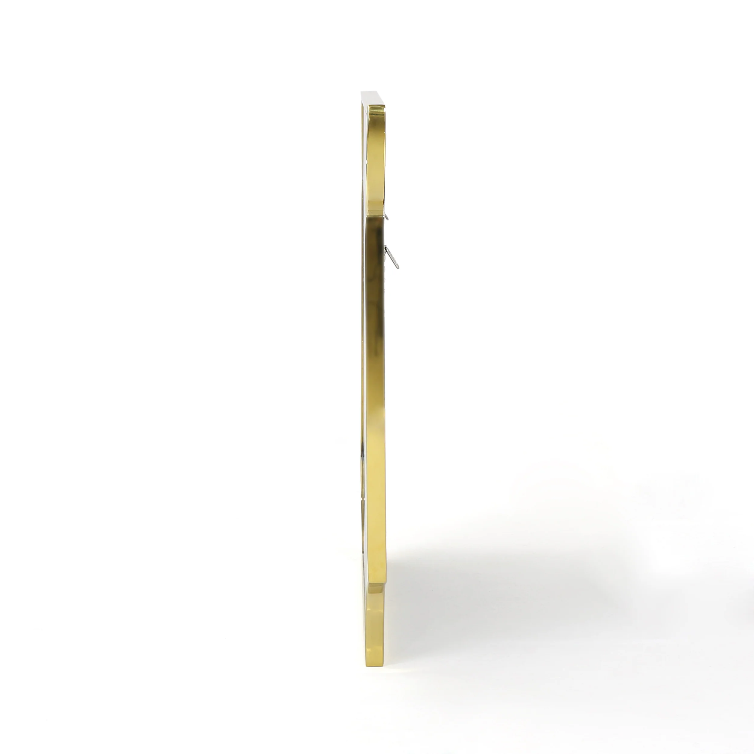 Estelle Glam Wall Mirror with Gold Finished Stainless Steel Frame - furnishings