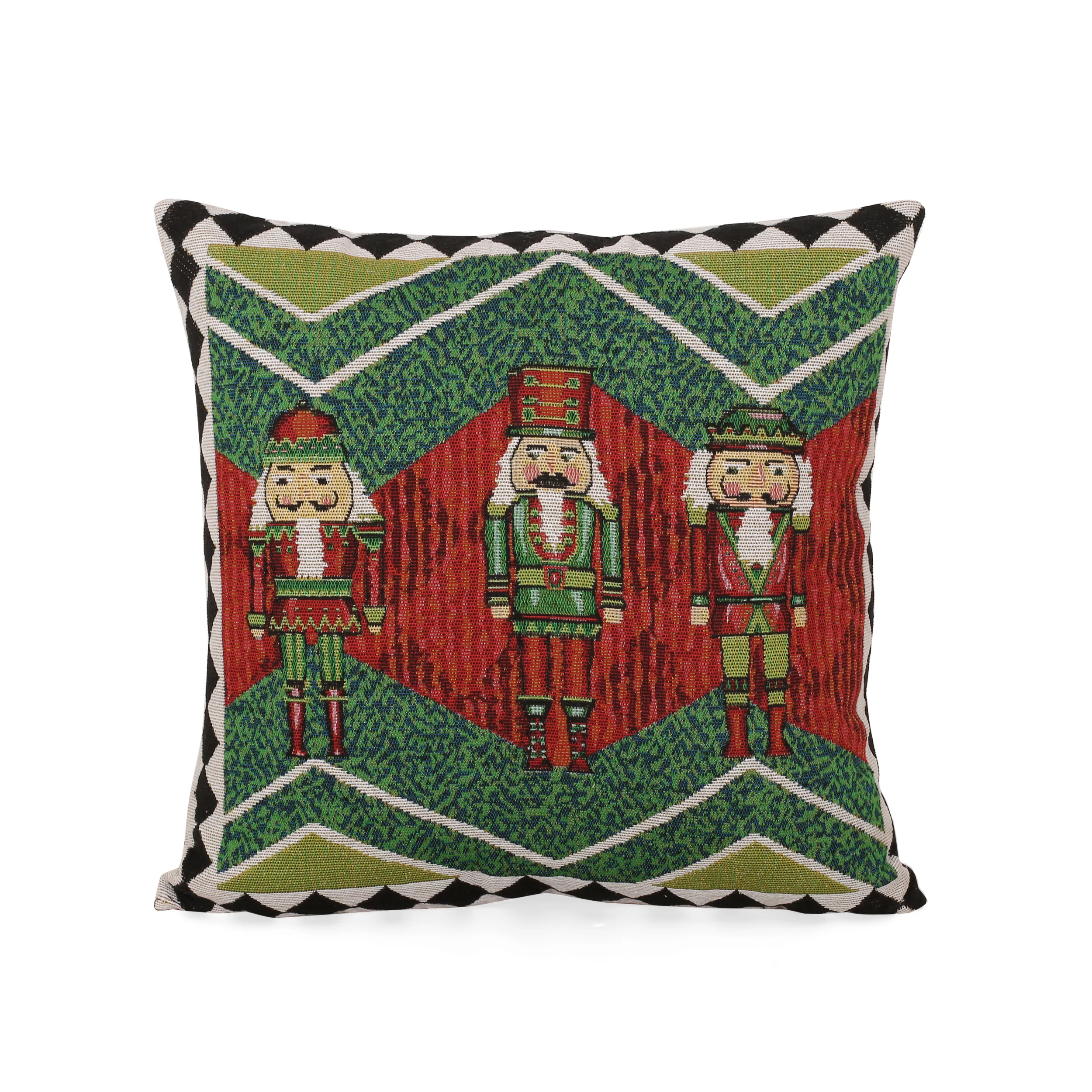 Bayou Modern Fabric Christmas Throw Pillow - furnishings