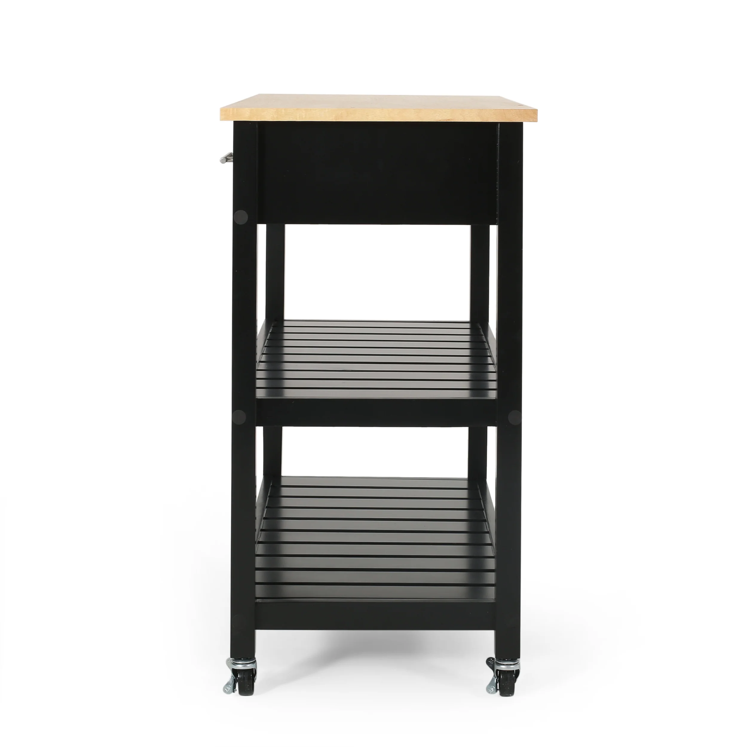 Enon Contemporary Kitchen Cart with Wheels - furnishings