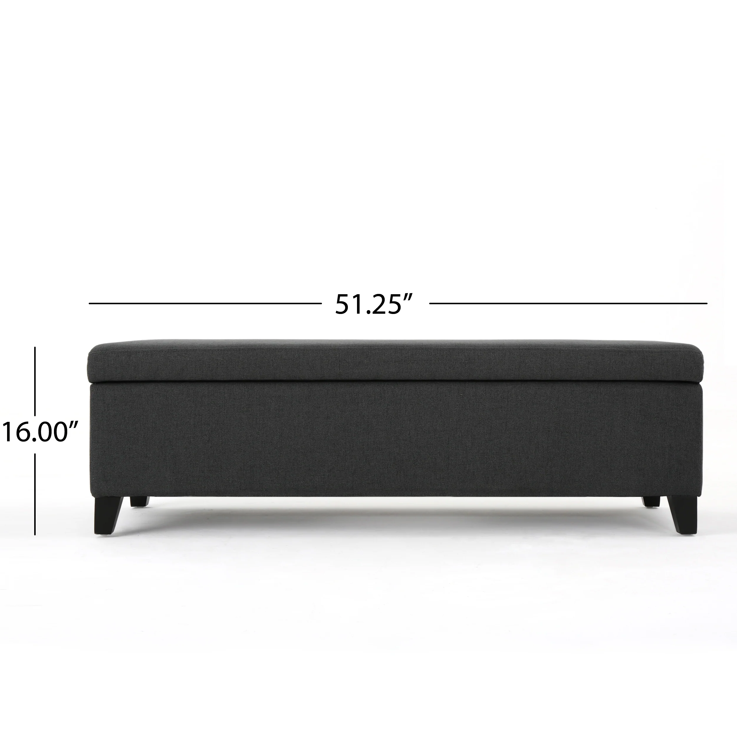 Annis Rectangle Fabric Storage Ottoman Bench - furnishings