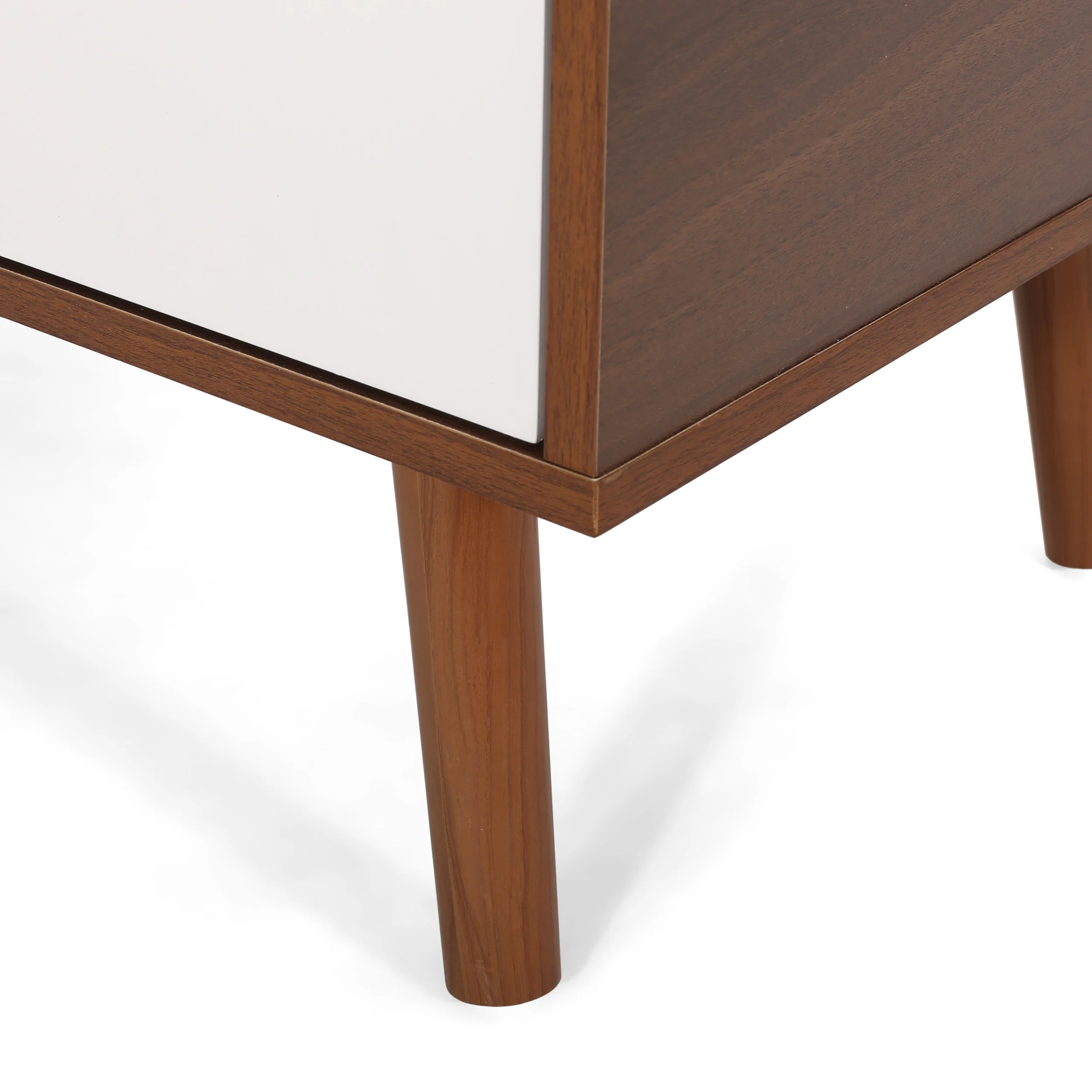 Aaditya Mid Century Modern 2 Cabinets & Shelves TV Stand - furnishings
