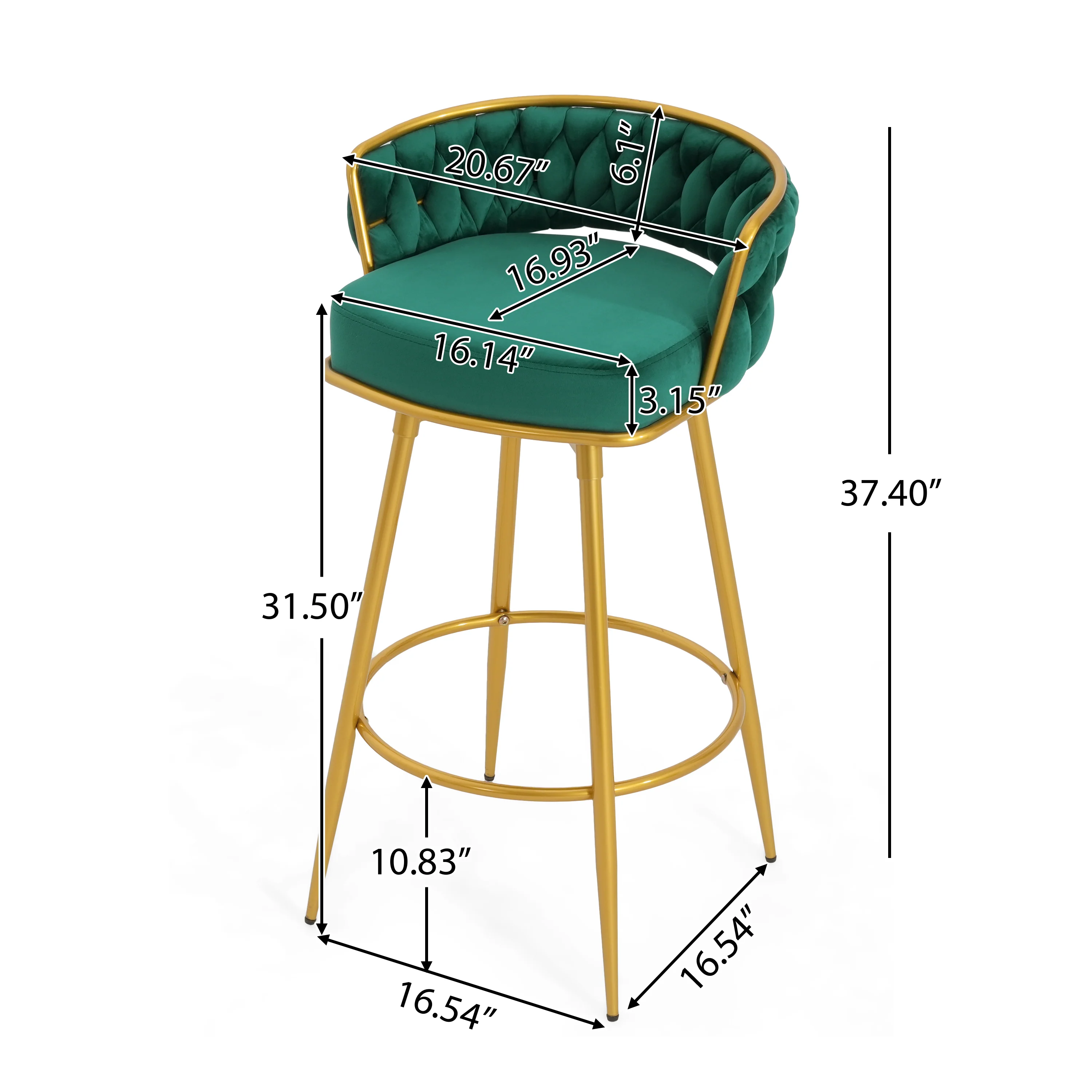 Flufy Modern Rubberwood Upholstered Dining Chairs - furnishings