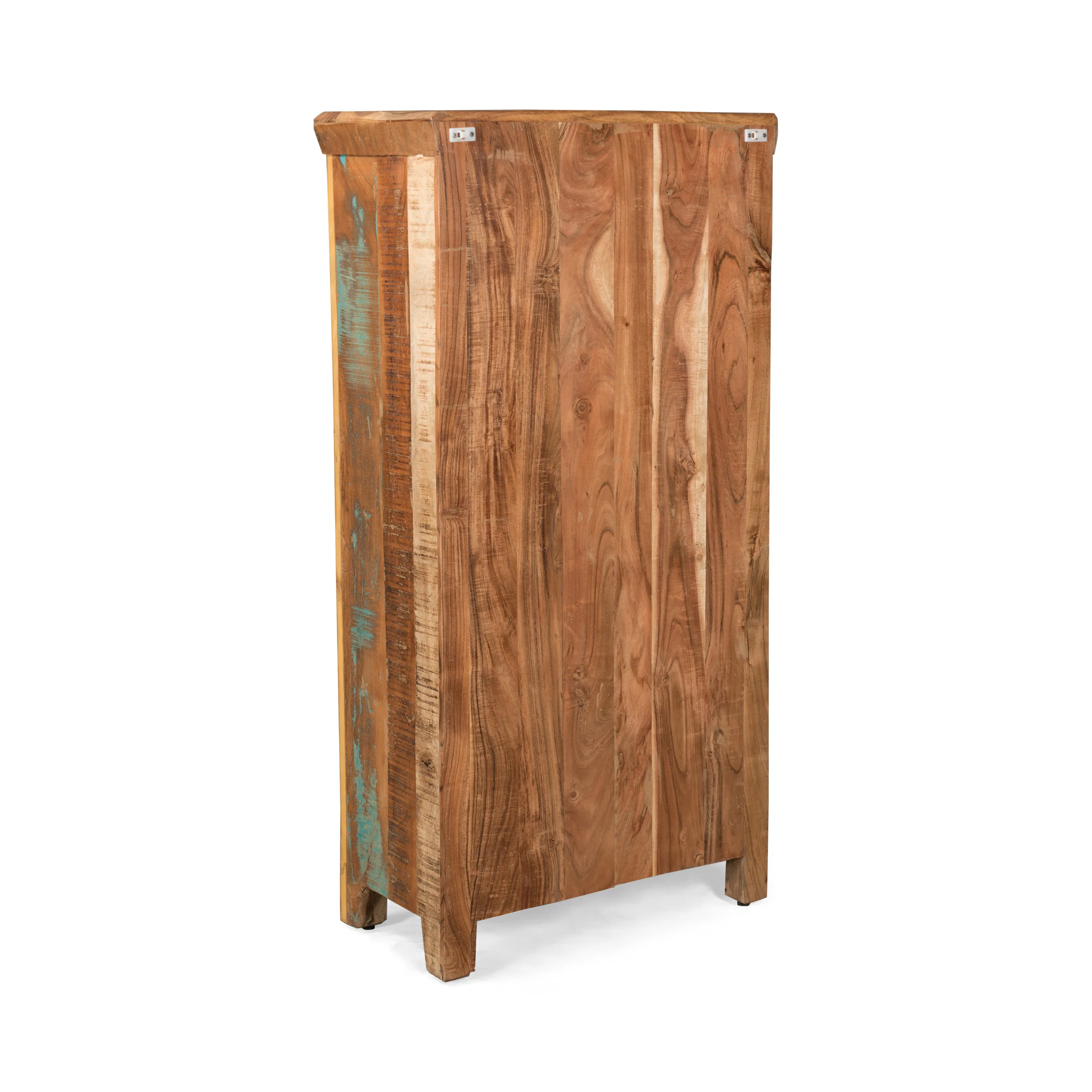 Sandy Shabby Reclaimed Wood Wine Rack Bar Cabinet - furnishings