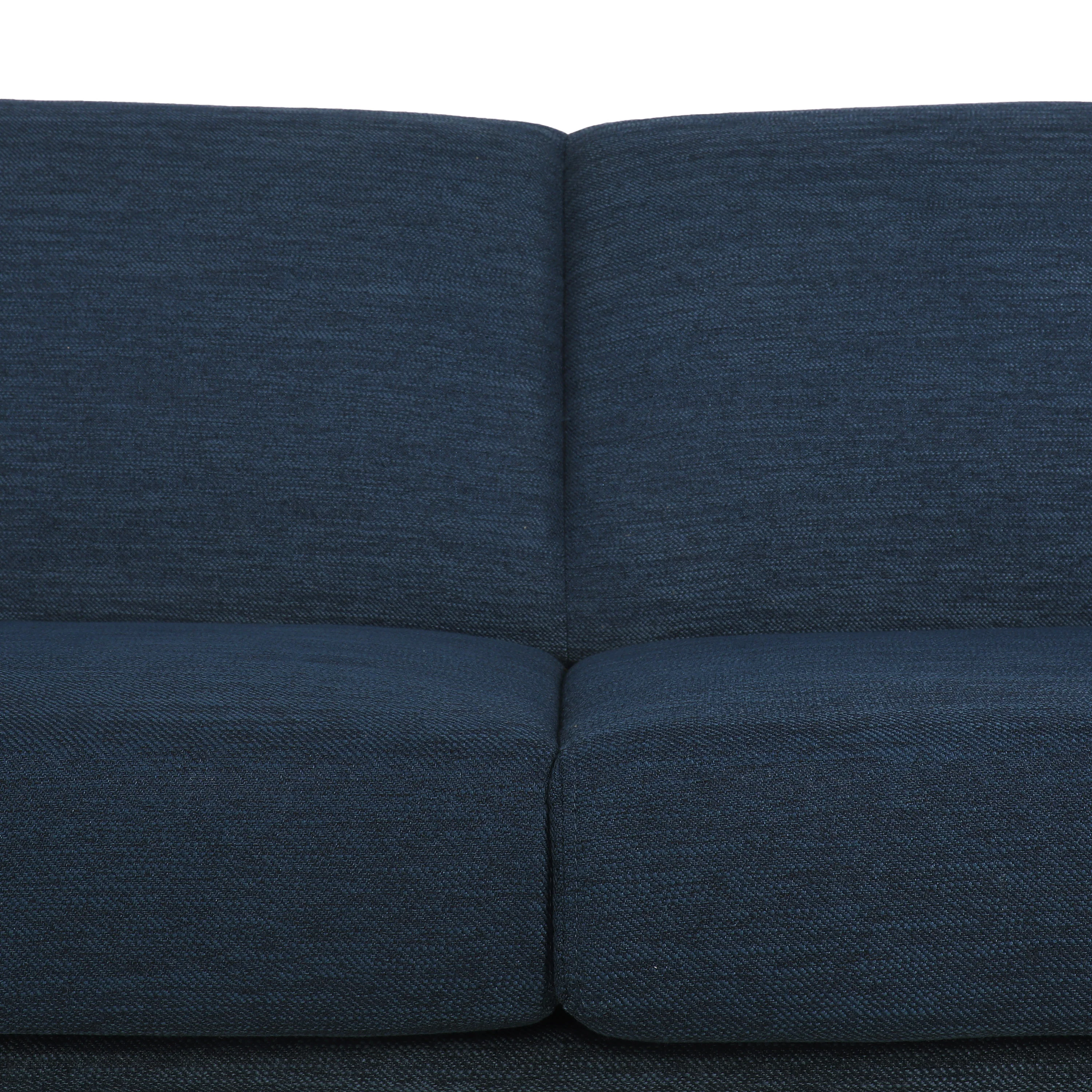Mokena Contemporary Fabric Upholstered 3 Seater Sofa - furnishings