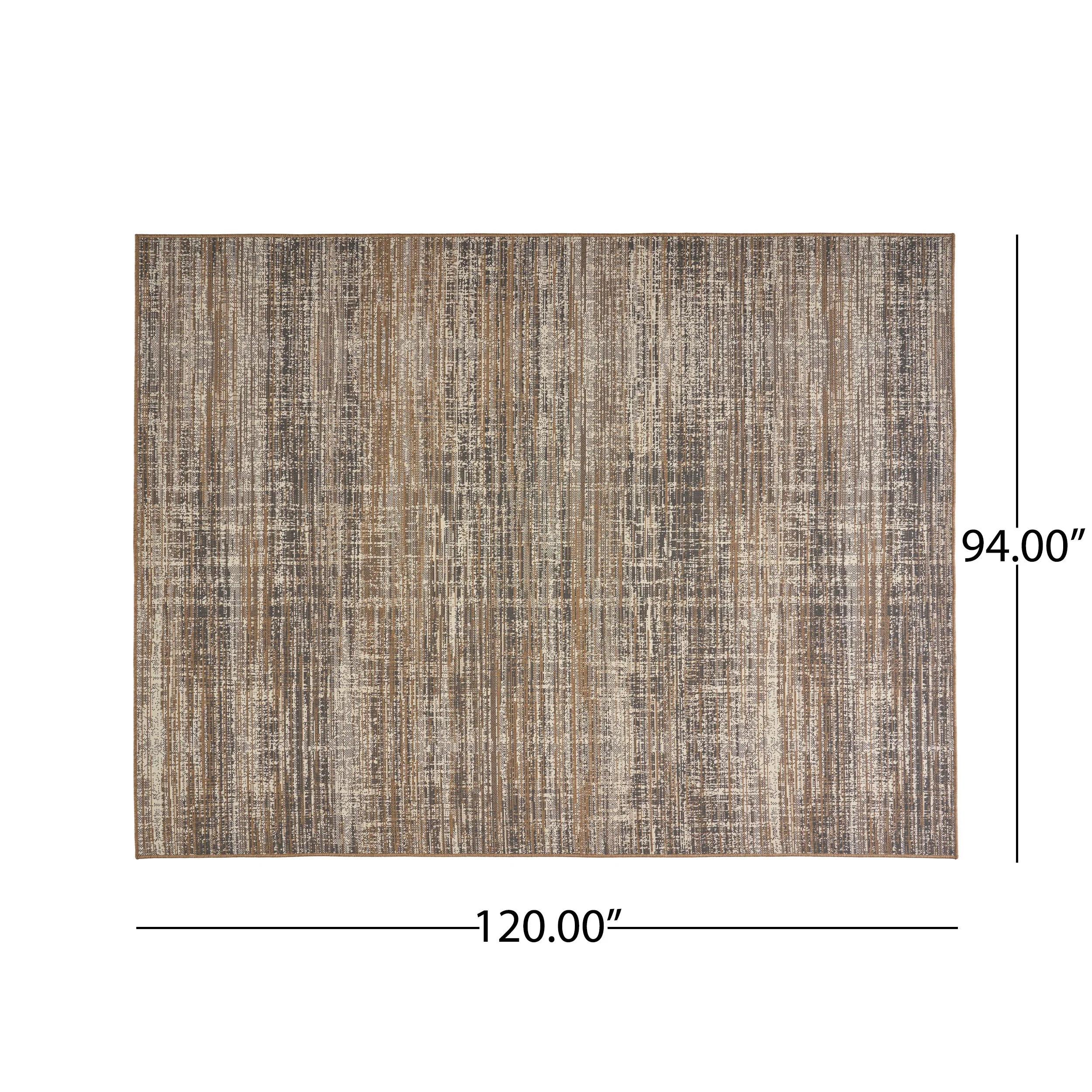 Katherine Outdoor Contemporary Area Rug, Gray and Beige - furnishings