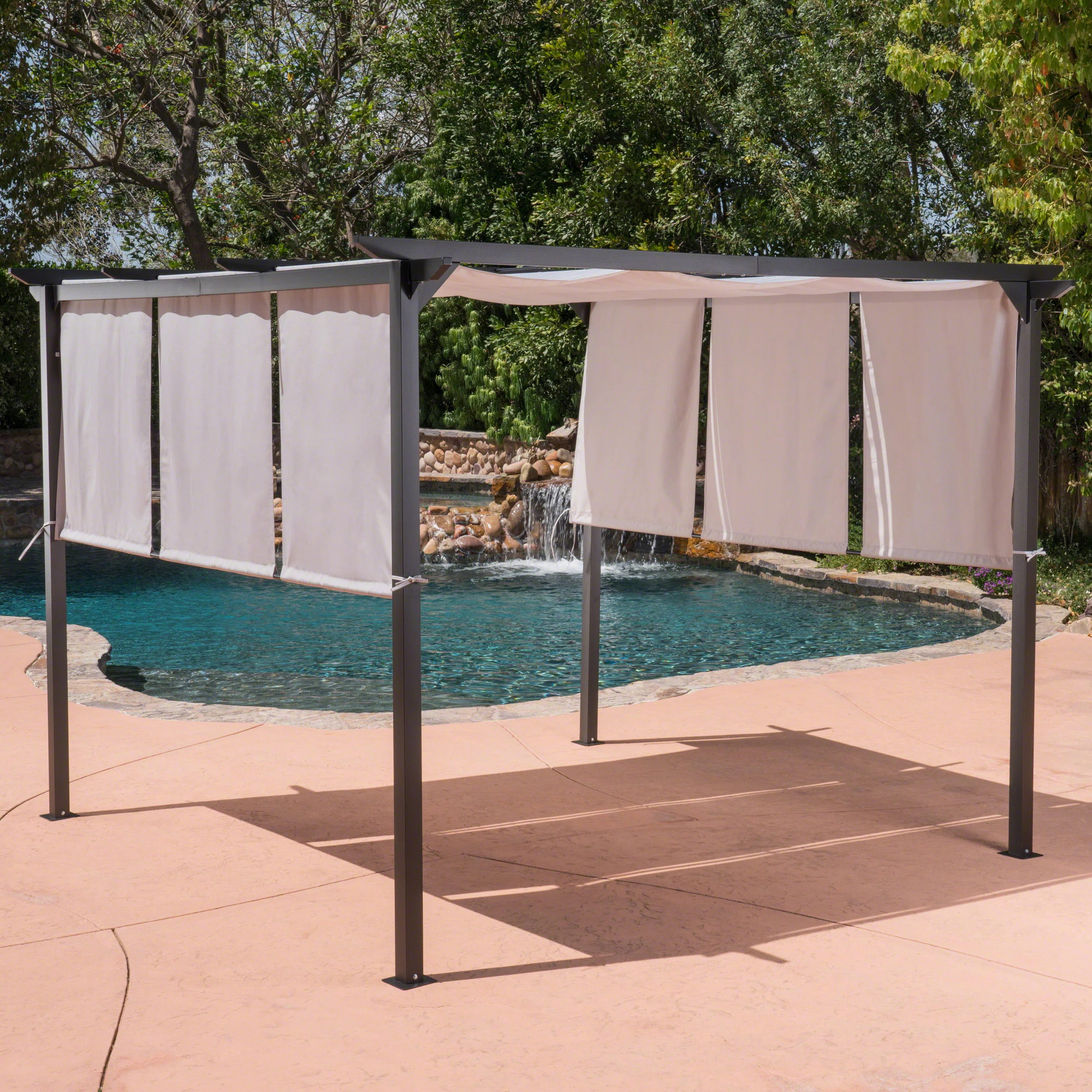 Dione Outdoor Modern 10 x 10 Foot Canopy - furnishings