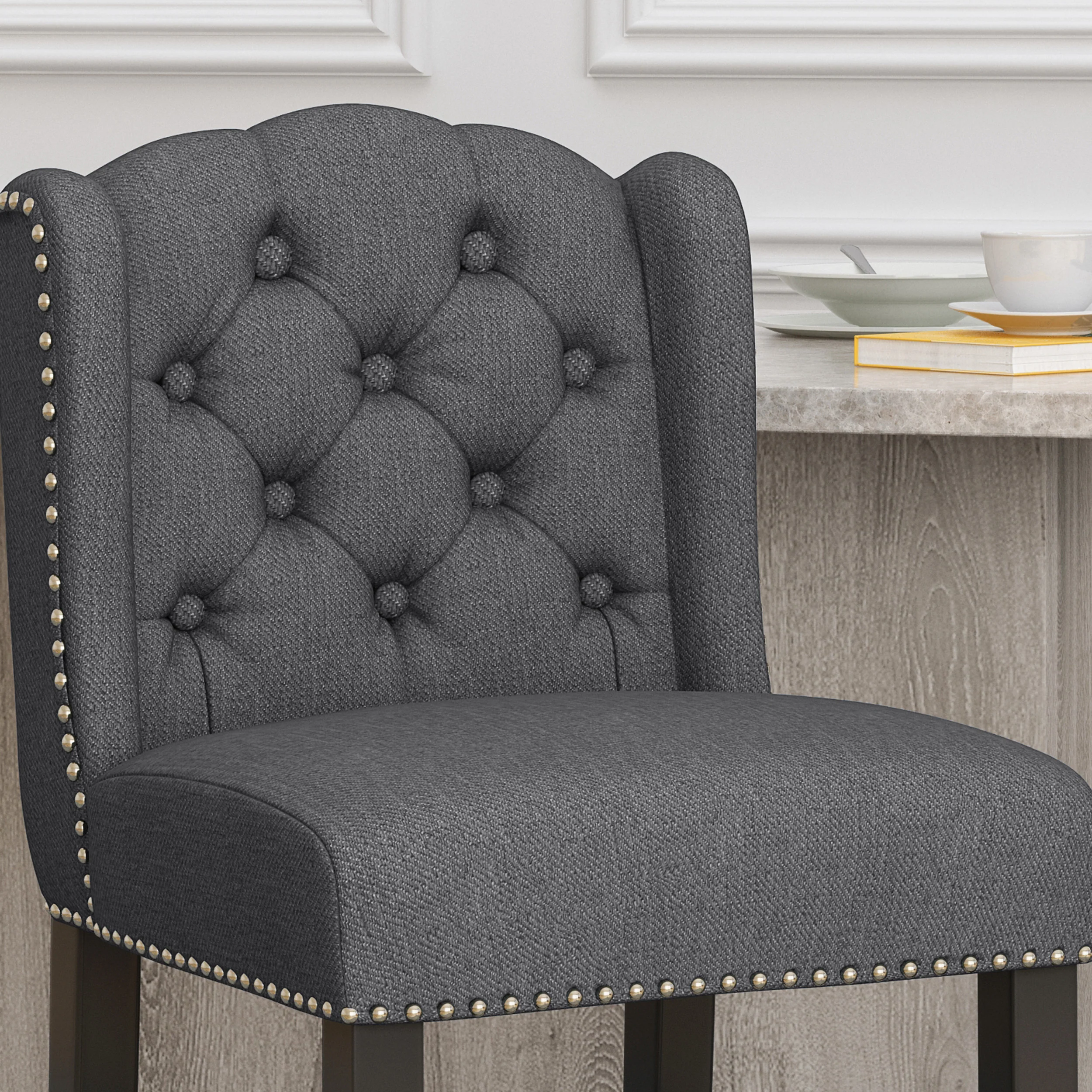 Leisha Wingback Counter Stool (Set of 2) - furnishings