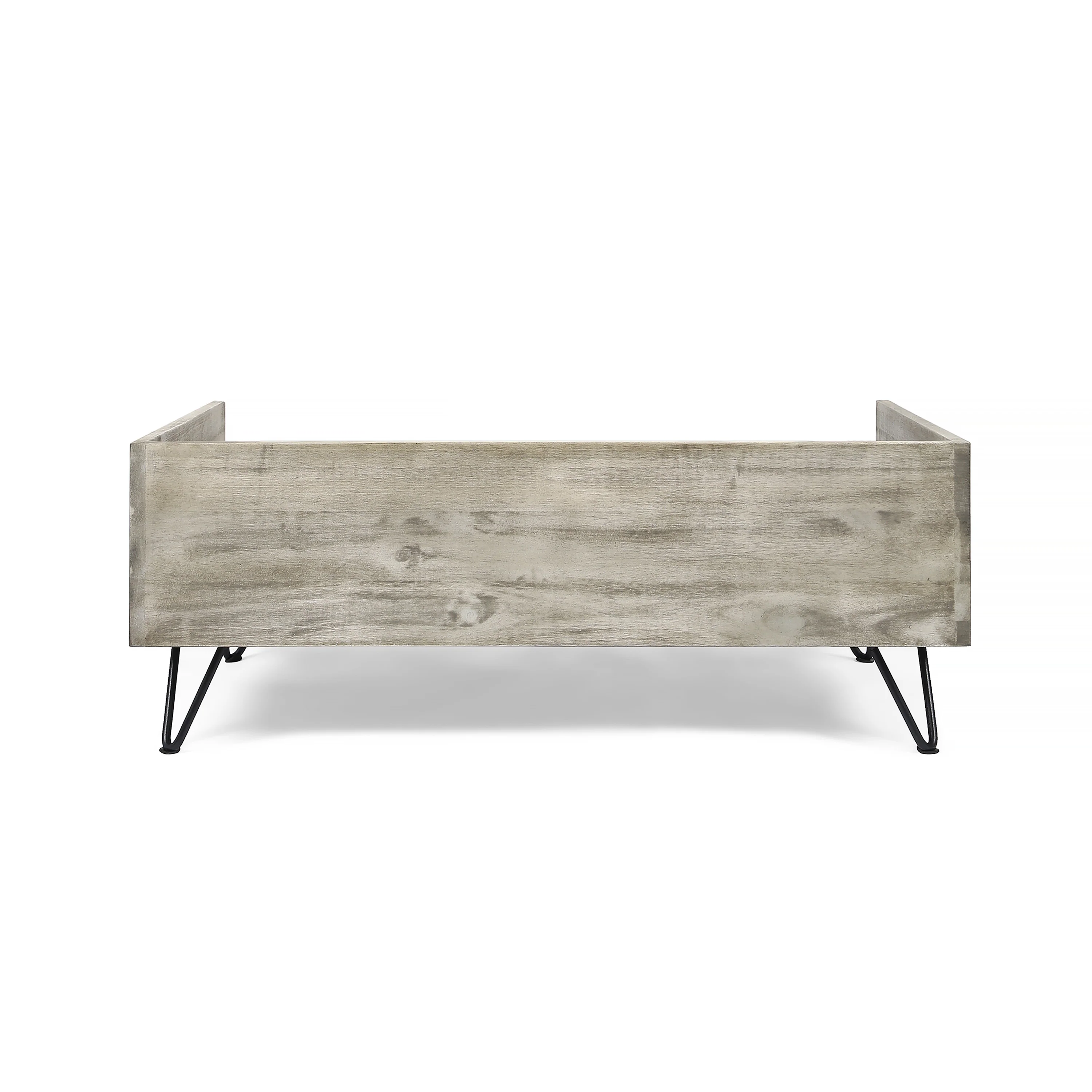Ophelia Mid-Century Modern Cushioned Wood Frame Dog Bed - furnishings