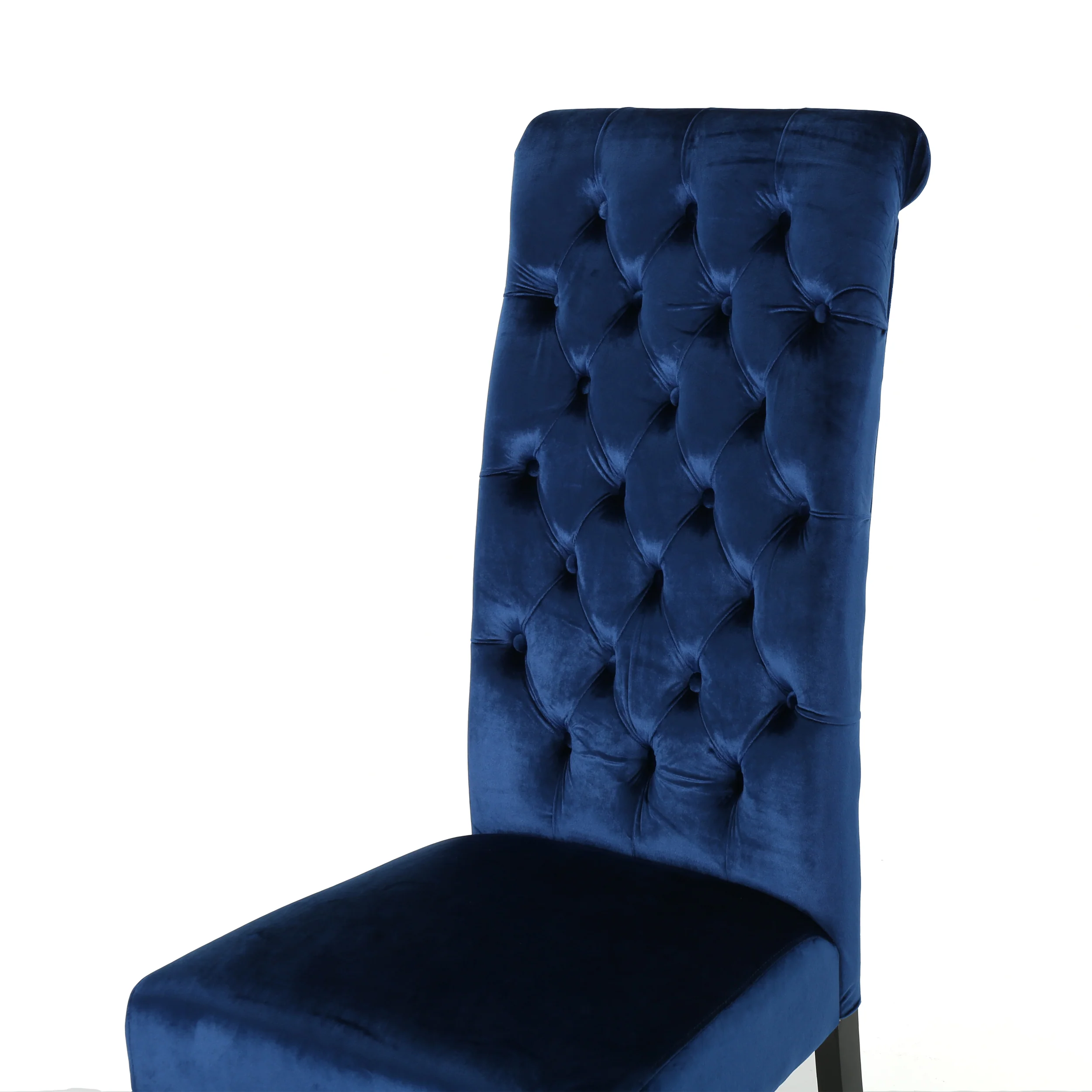 Leona Tall Back Tufted New Velvet Dining Chair (Set of 2) - furnishings