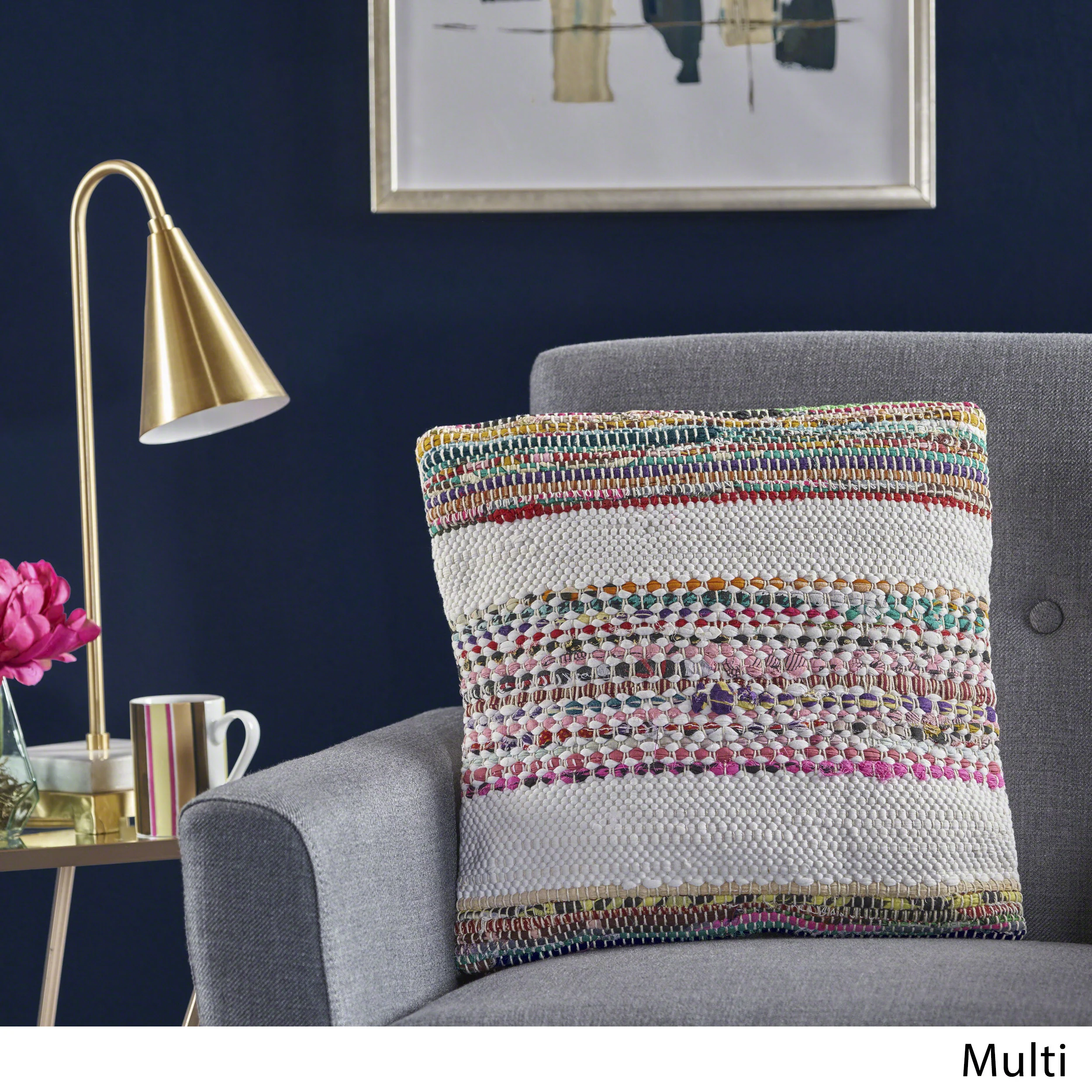 Dover Handcrafted Boho Fabric Pillow - furnishings