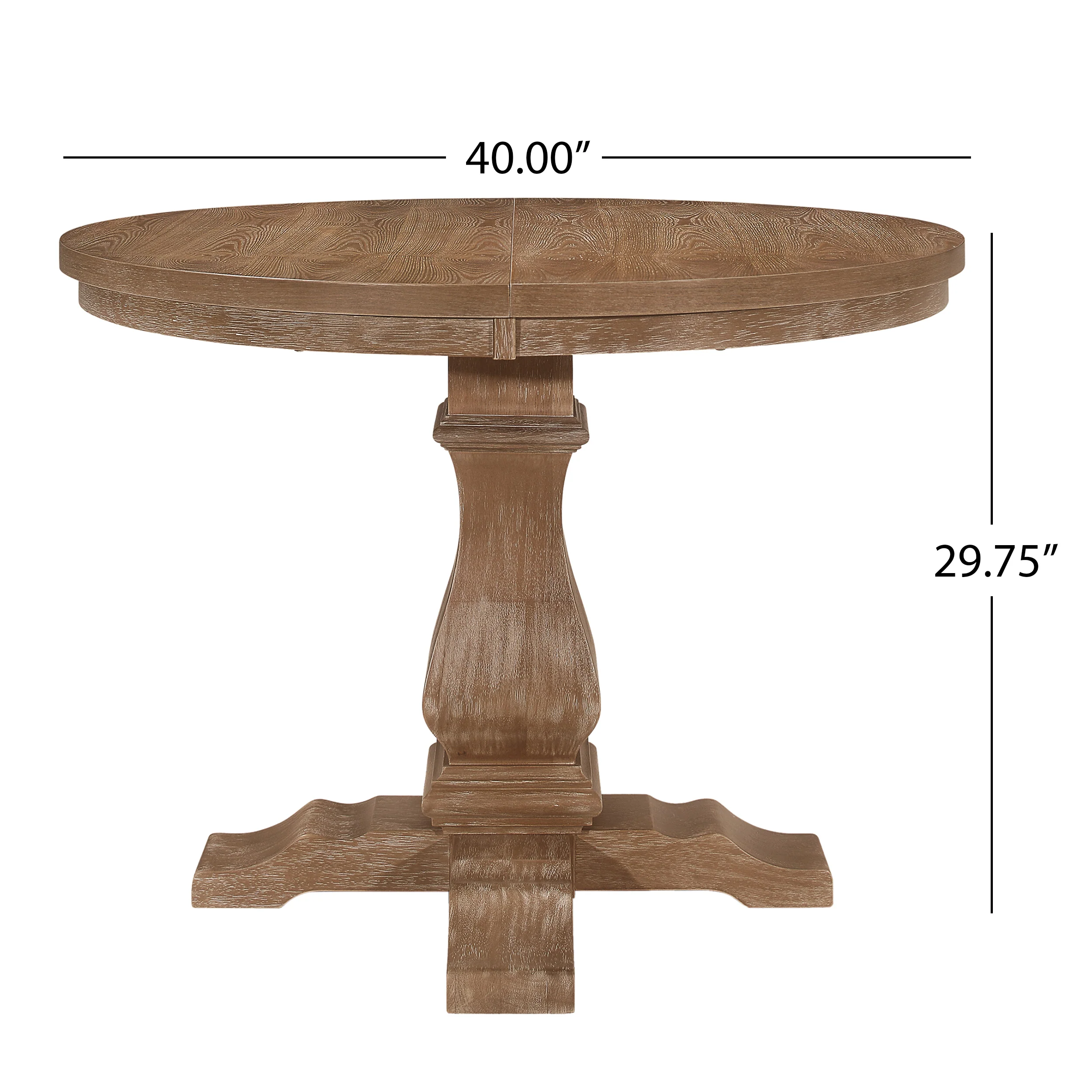 Beckstrom French Country 5-Piece Expandable Oval Dining Set - Wood - furnishings