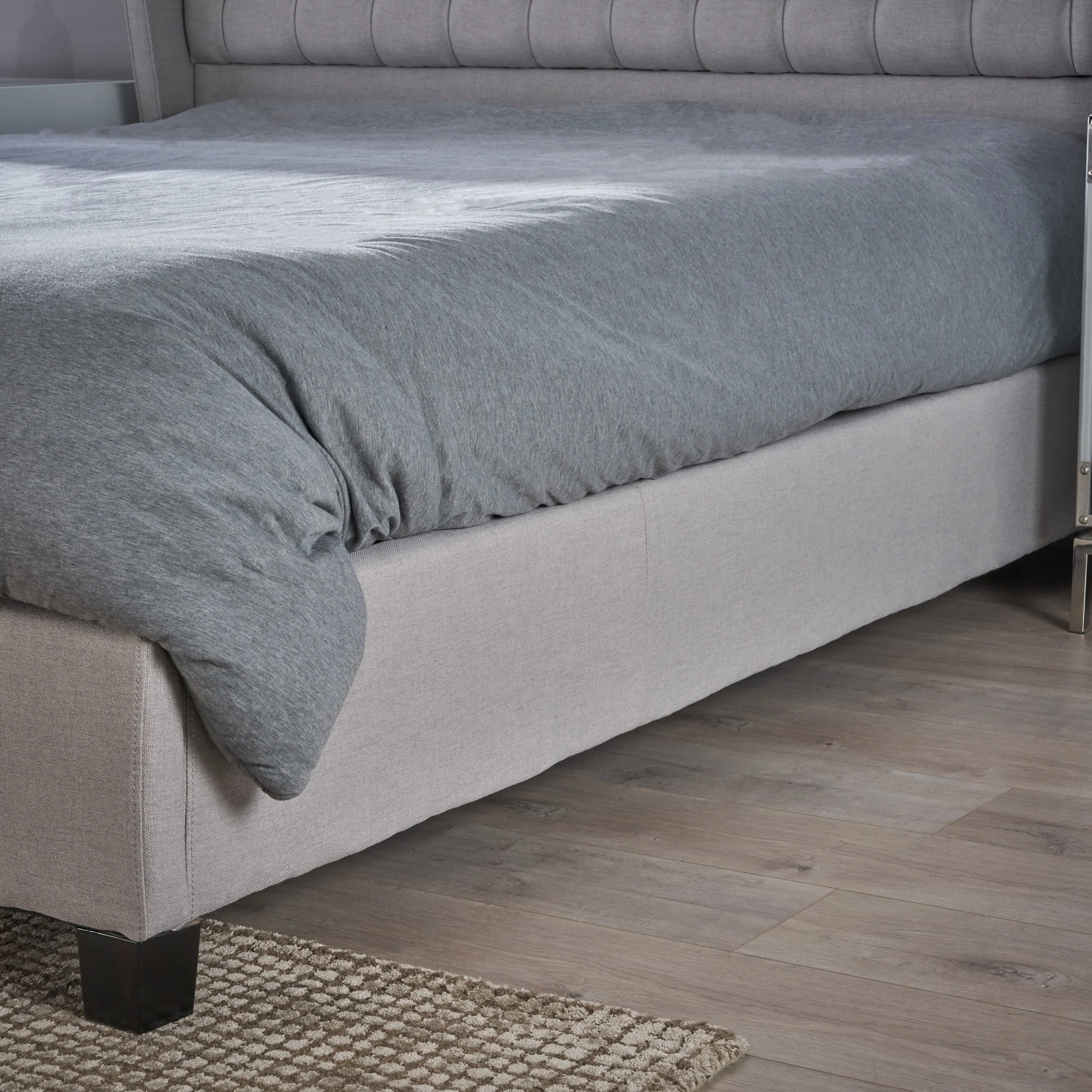 Twilight Fully Upholstered Fabric Queen Bed Set - furnishings