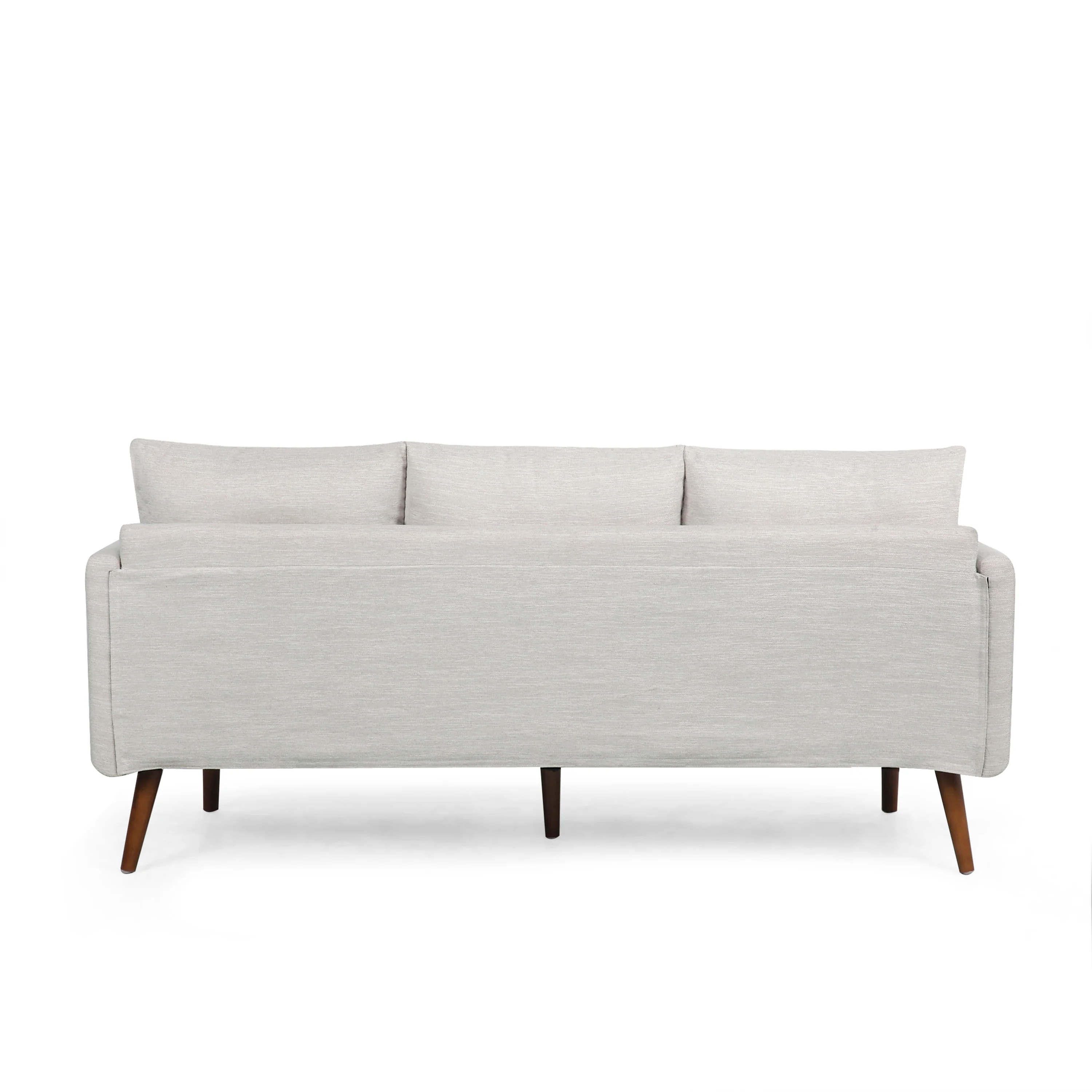 Wadleigh Contemporary Fabric Pillow Back 3 Seater Sofa - furnishings