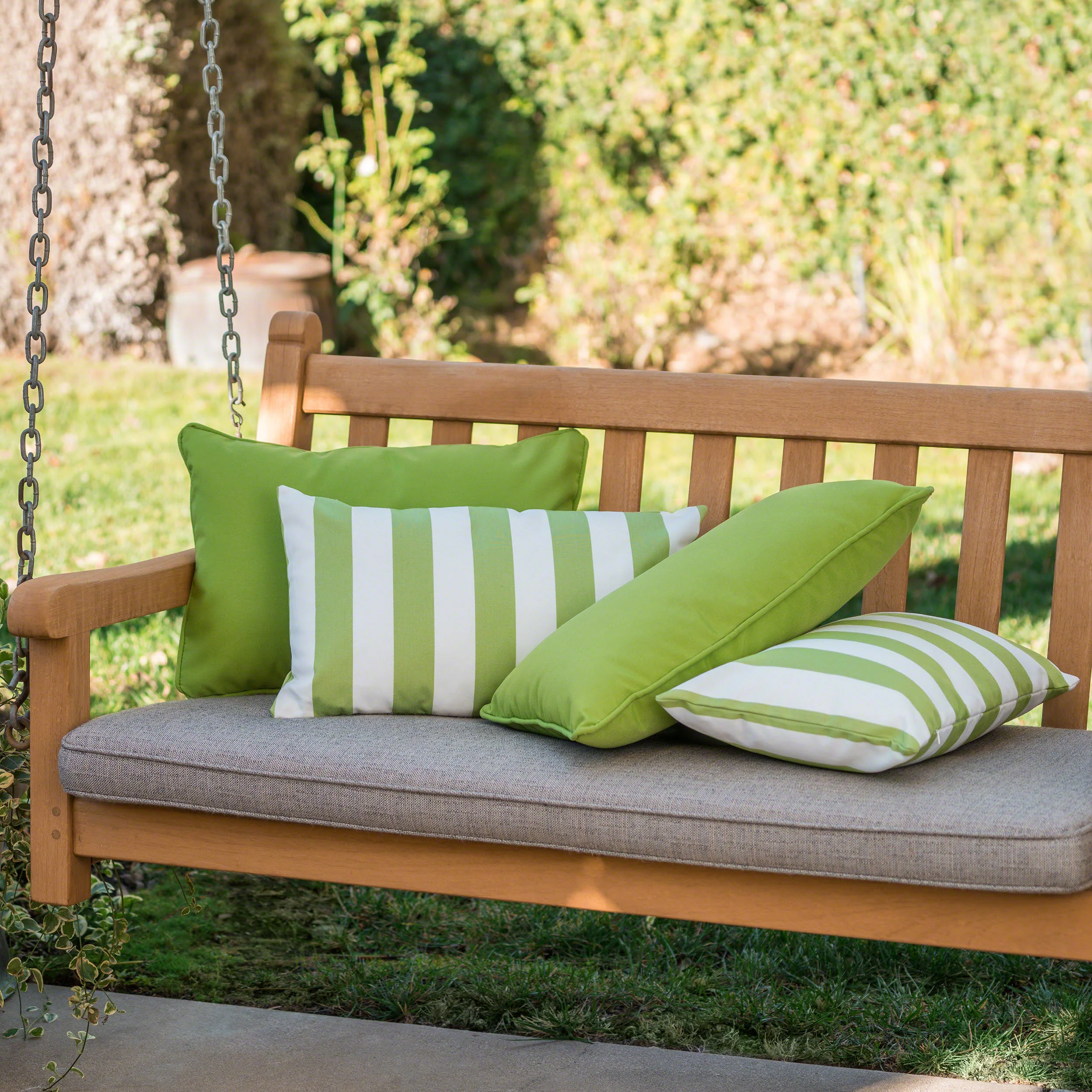 La Jolla Outdoor Water Resistant Rectangular Throw Pillows - Set of 4 - furnishings