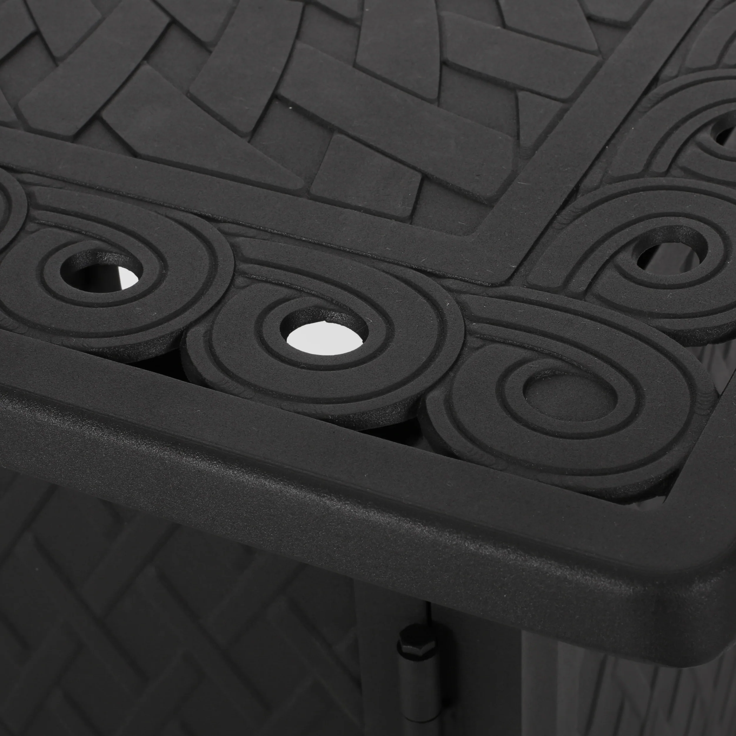 Weston Square Aluminum Propane Fire Pit - furnishings