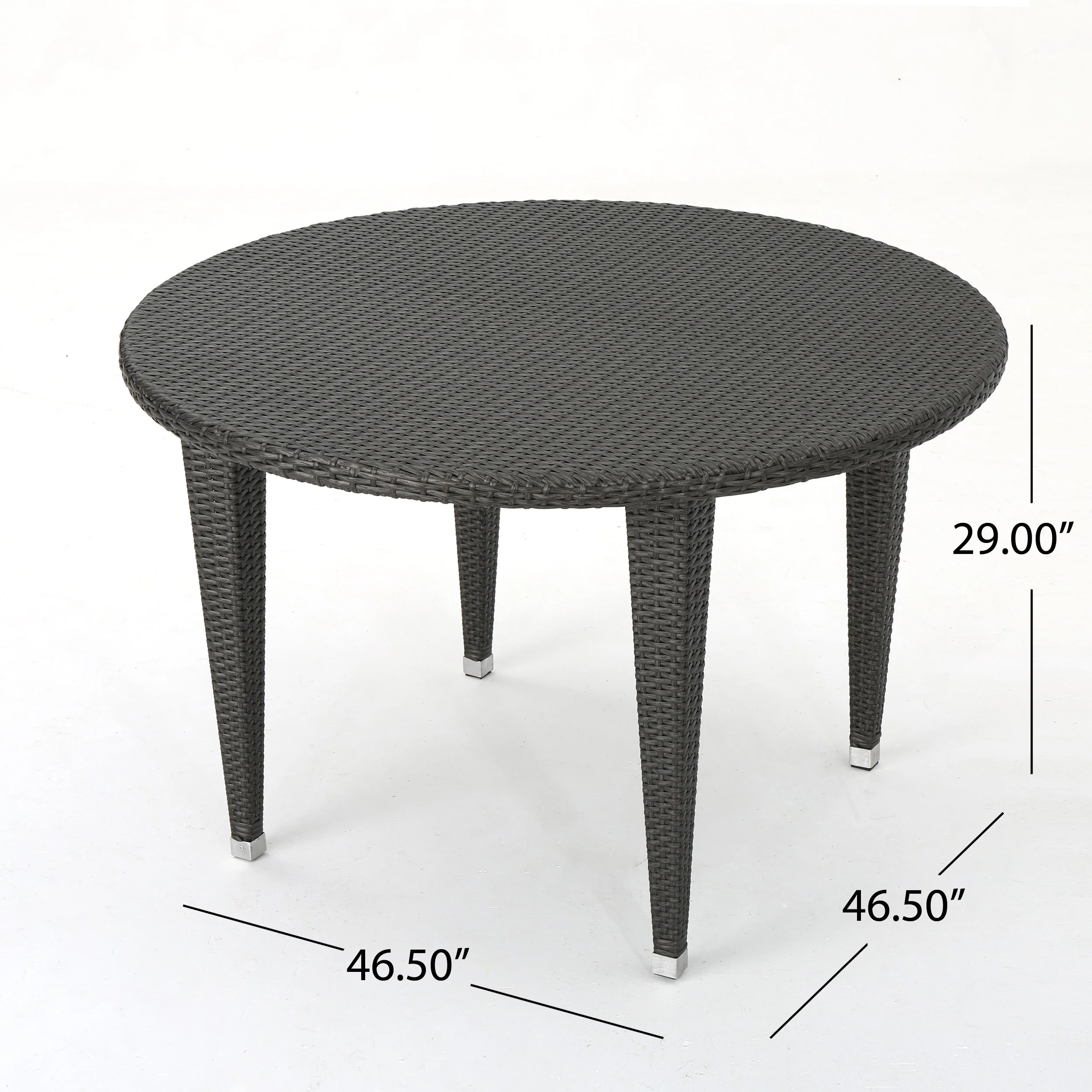 Hardy Outdoor 5 Piece Wicker Dining Set, Grey - furnishings