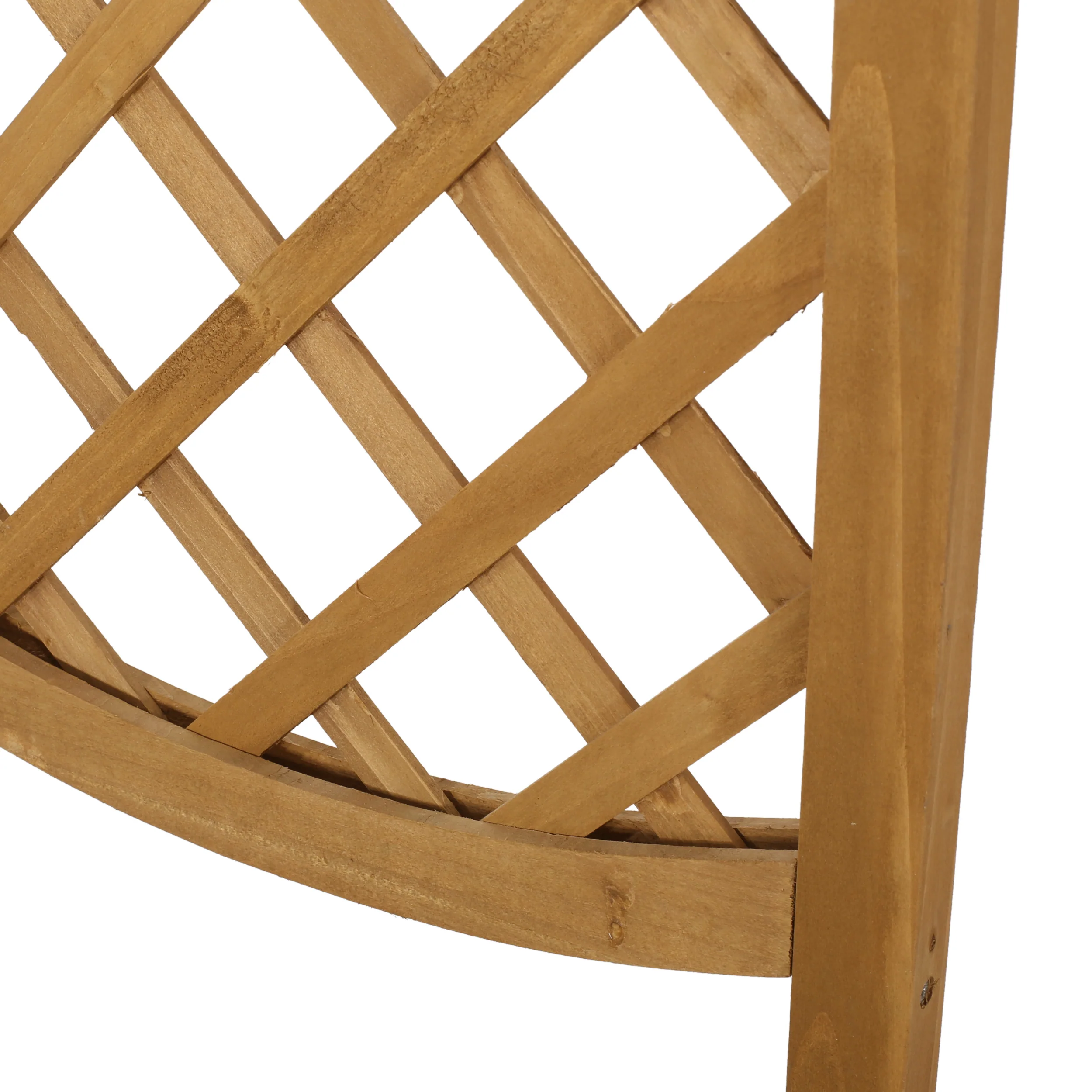 Mallett Traditional Square Firwood Planter Box with Trellis - furnishings