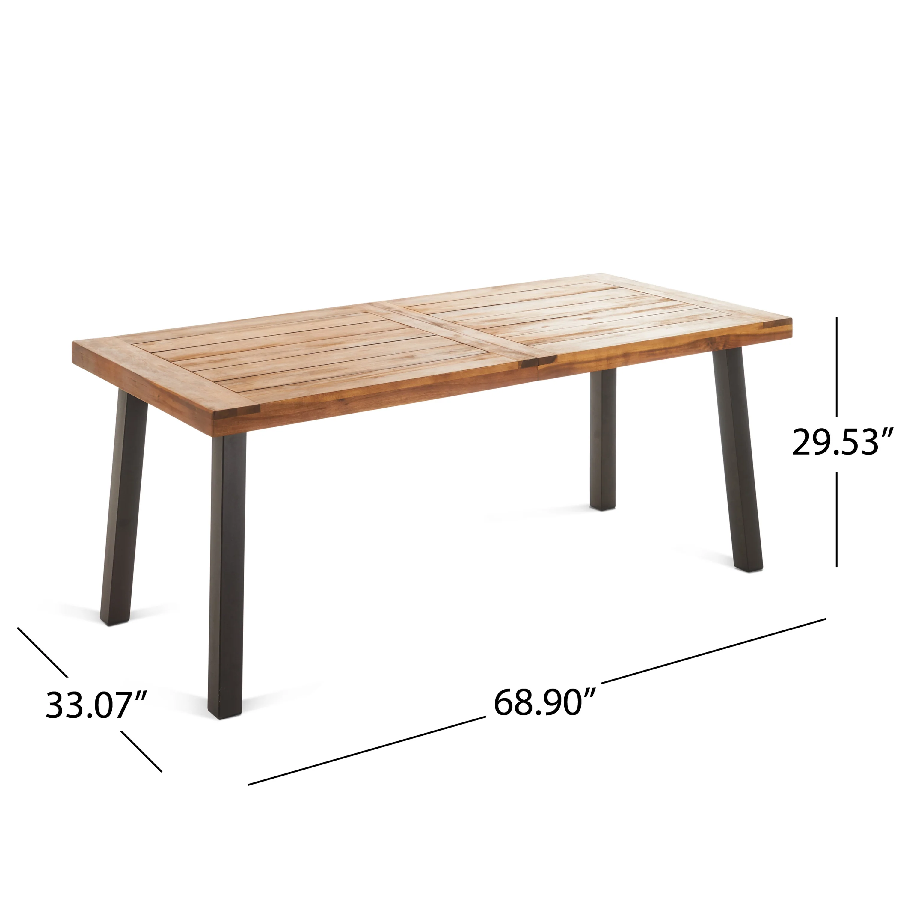 Vilamari Outdoor 7-piece Wood Dining Set with Cushions - furnishings