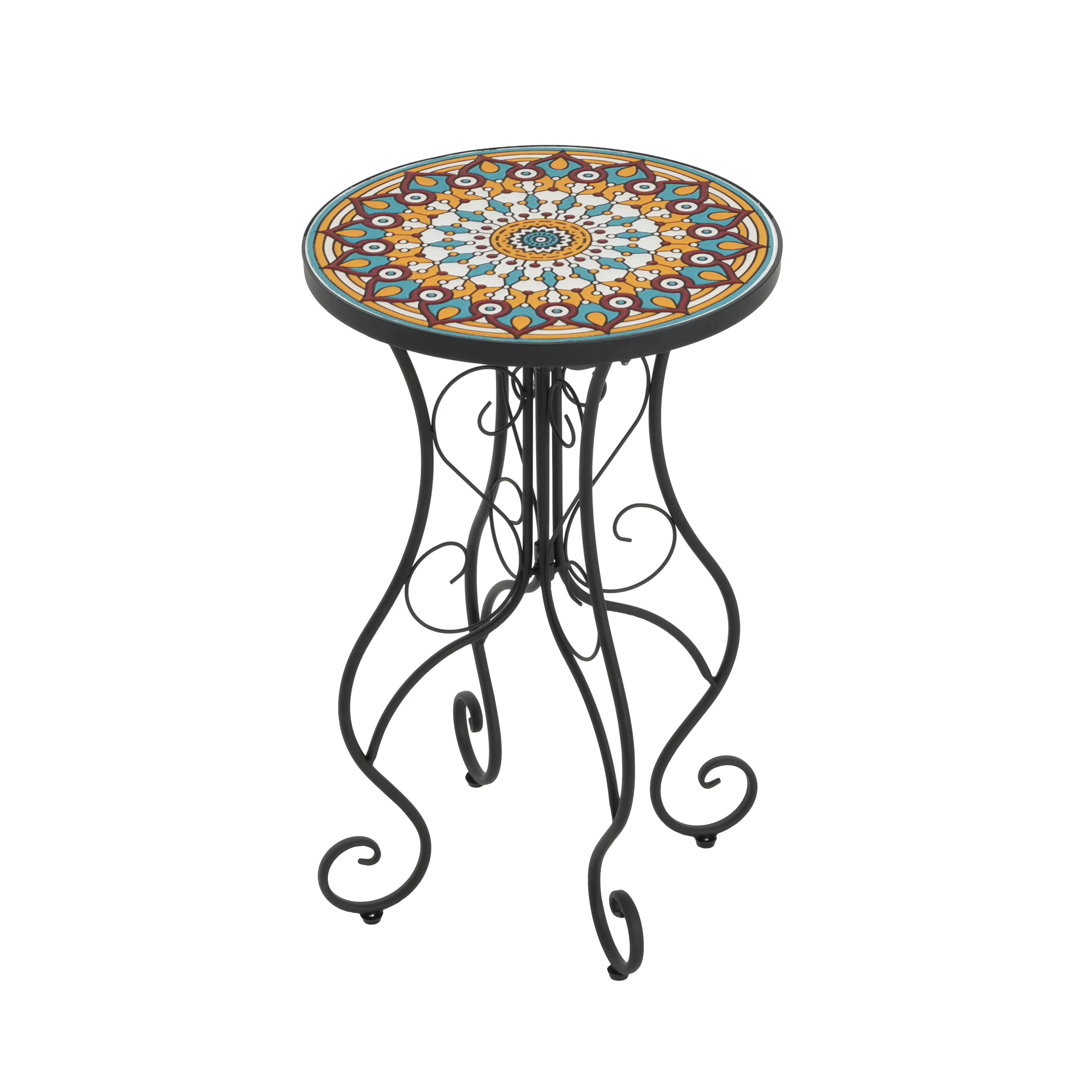 Thanee Outdoor Patio Round Side Table - furnishings