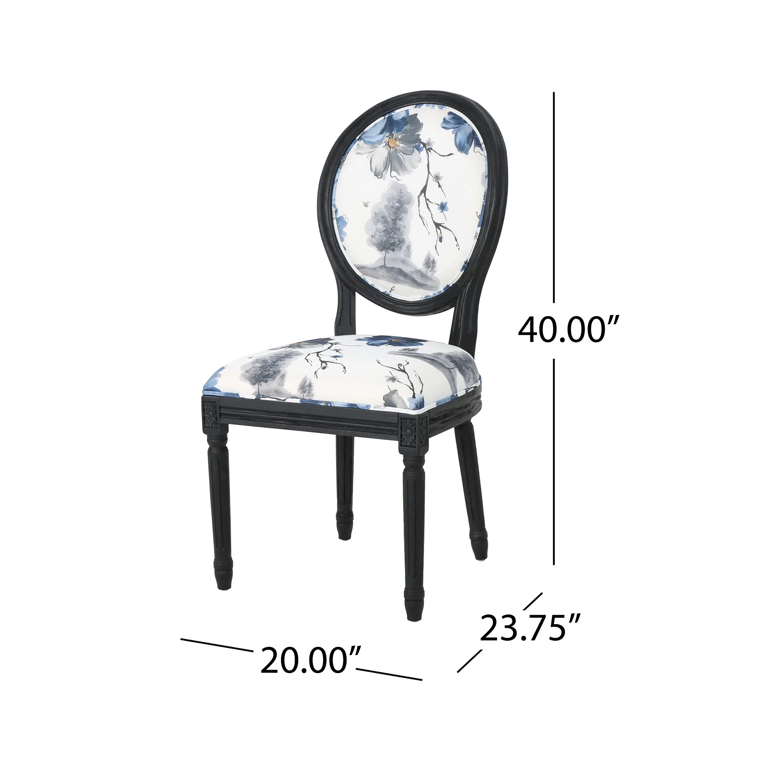 Hero Traditional Fabric Upholstered Dining Chairs with Wood Frame (Set of 2) - furnishings