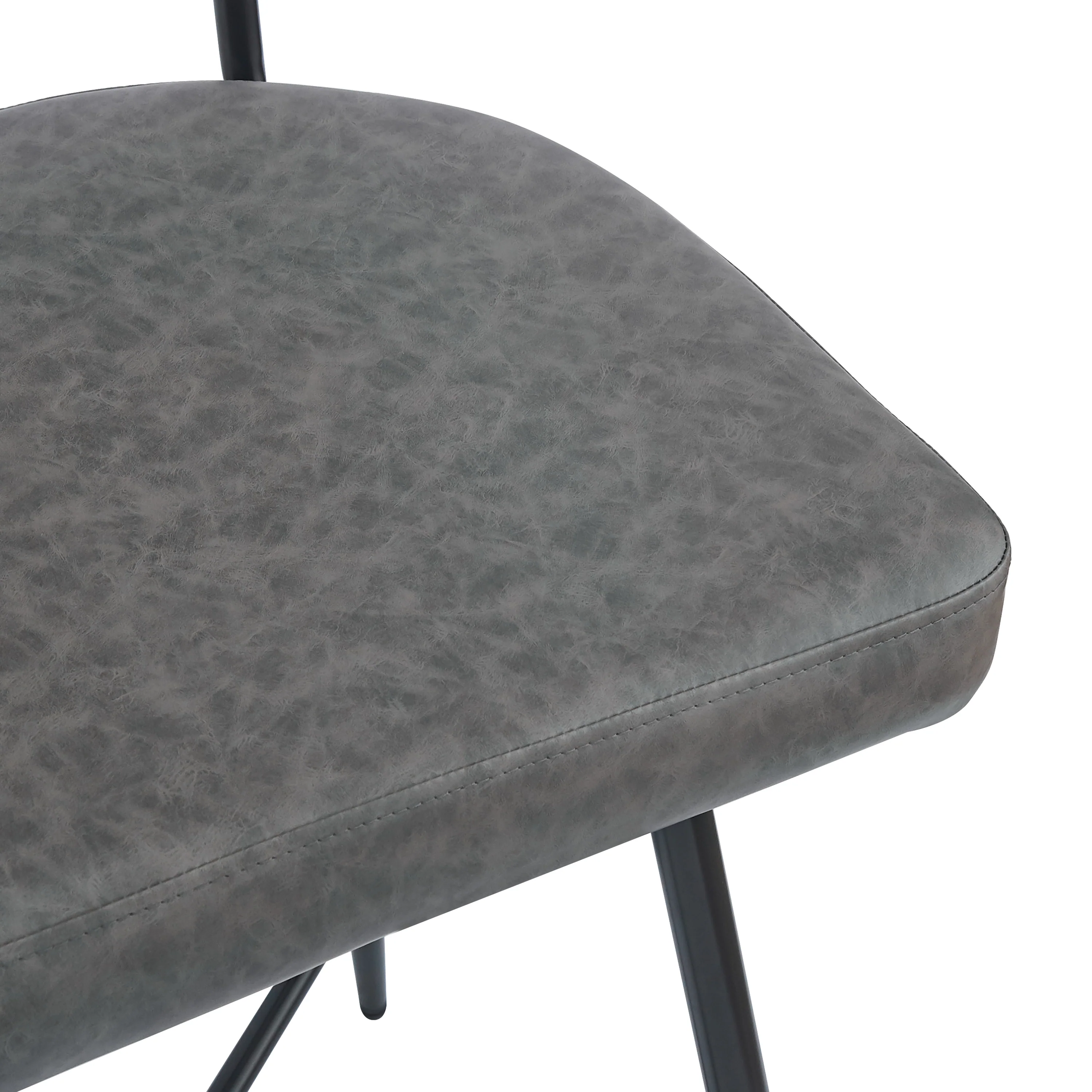 Junipera 360 Degree Swivel Counter Stools Upholstered PU Leather Bar Stools - furnishings