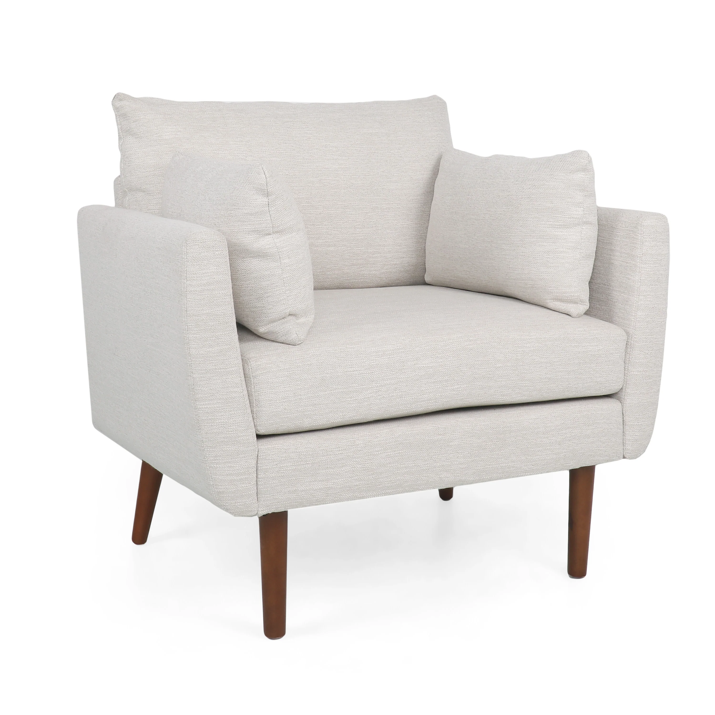 Viewland Contemporary Fabric Upholstered Club Chair with Accent Pillows - furnishings