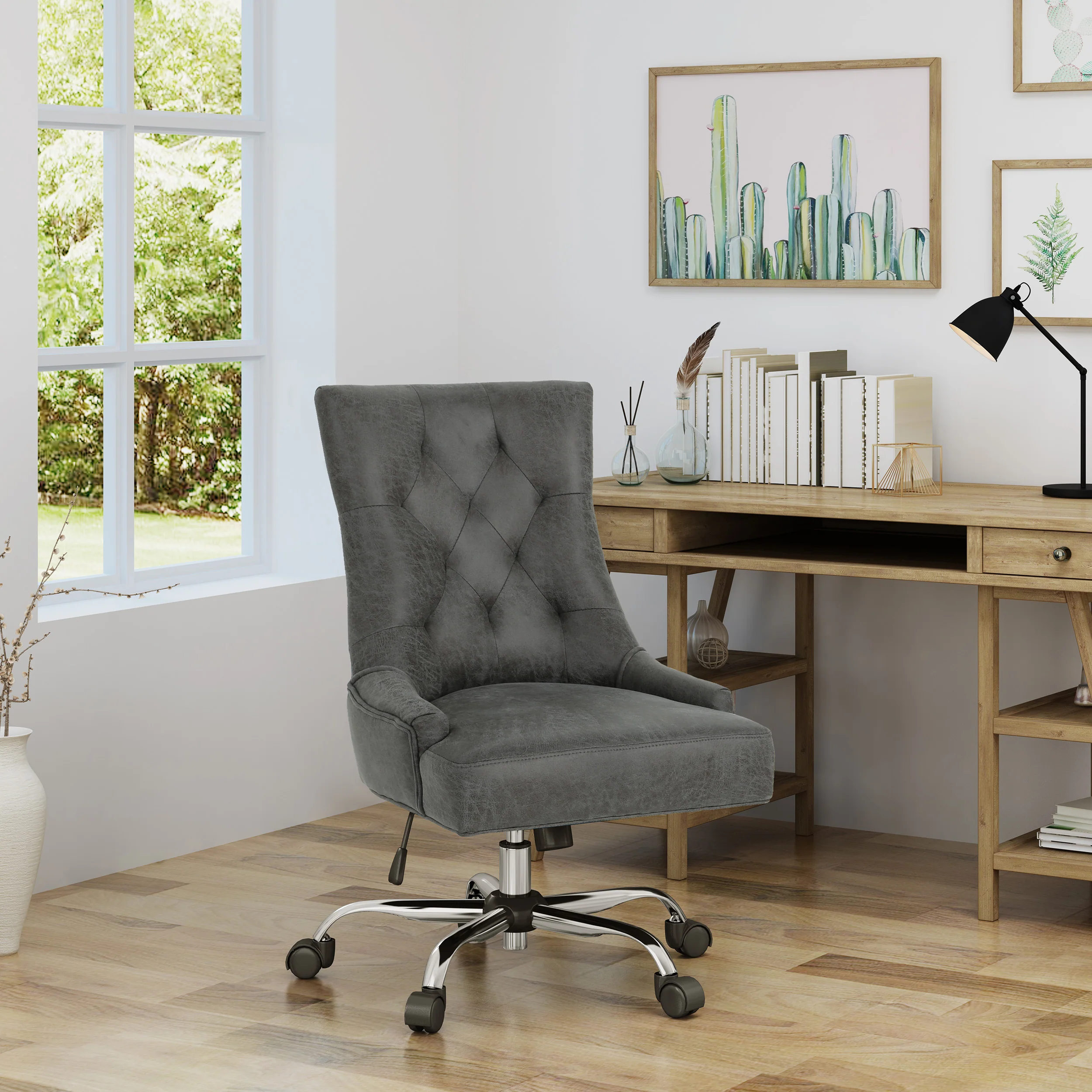 Bagnold Home Office Microfiber Desk Chair - furnishings