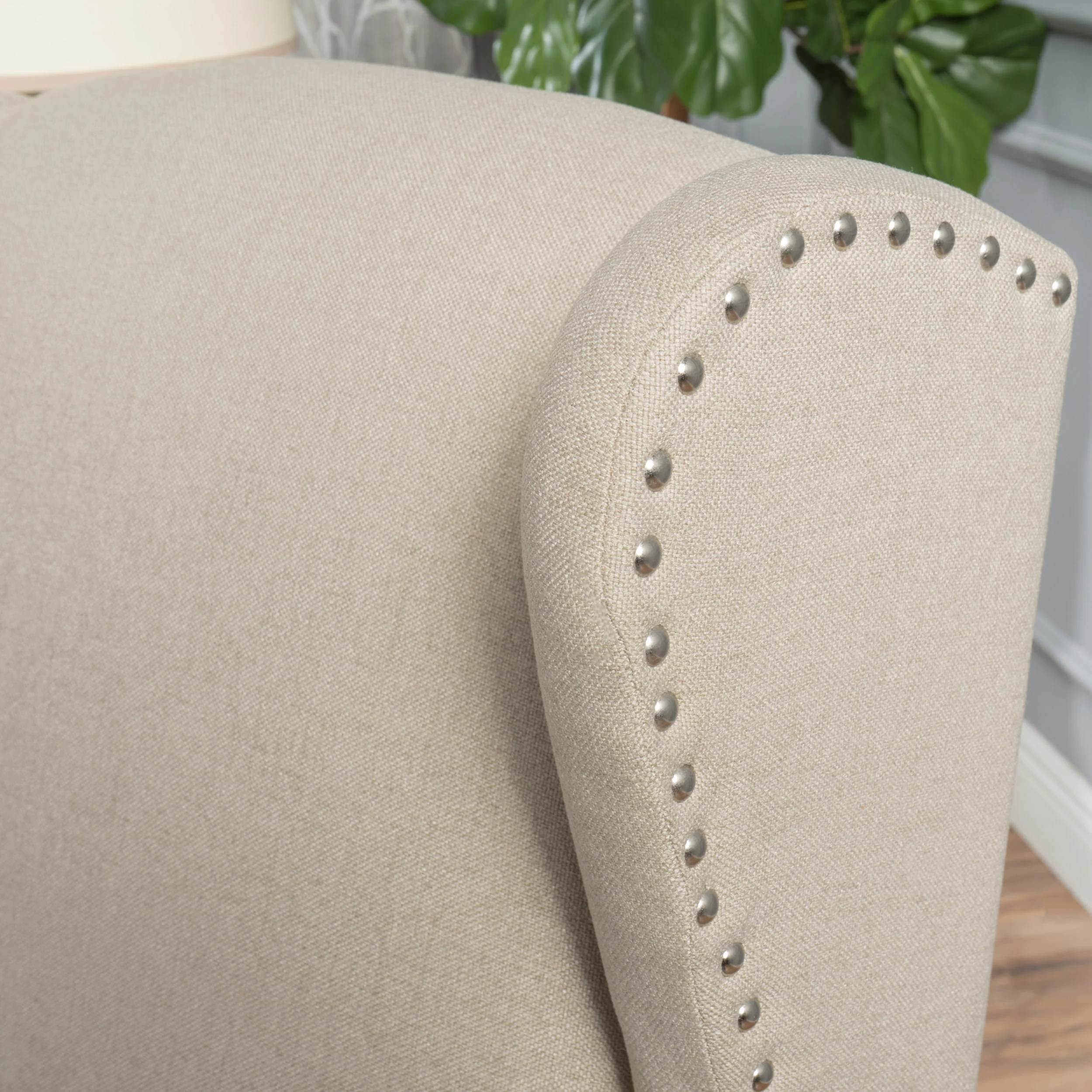 Weyland Wingback Fabric Recliner - furnishings