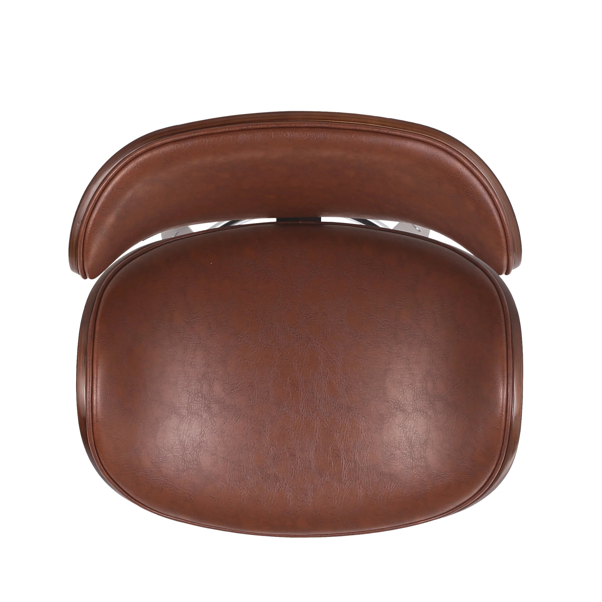 Candler Mid-Century Modern Upholstered Swivel Barstool - furnishings
