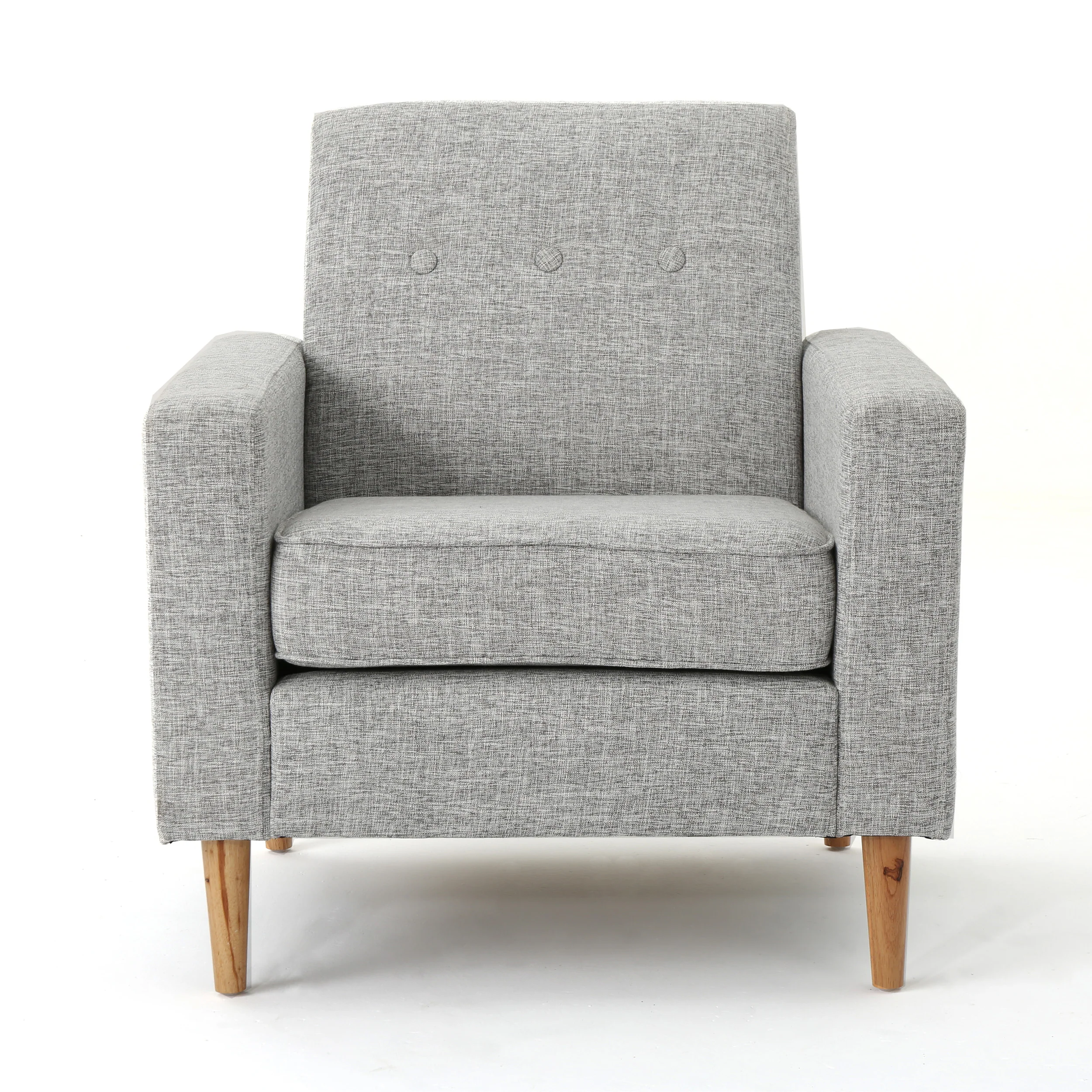 Stratford Mid Century Modern Fabric Club Chair - furnishings