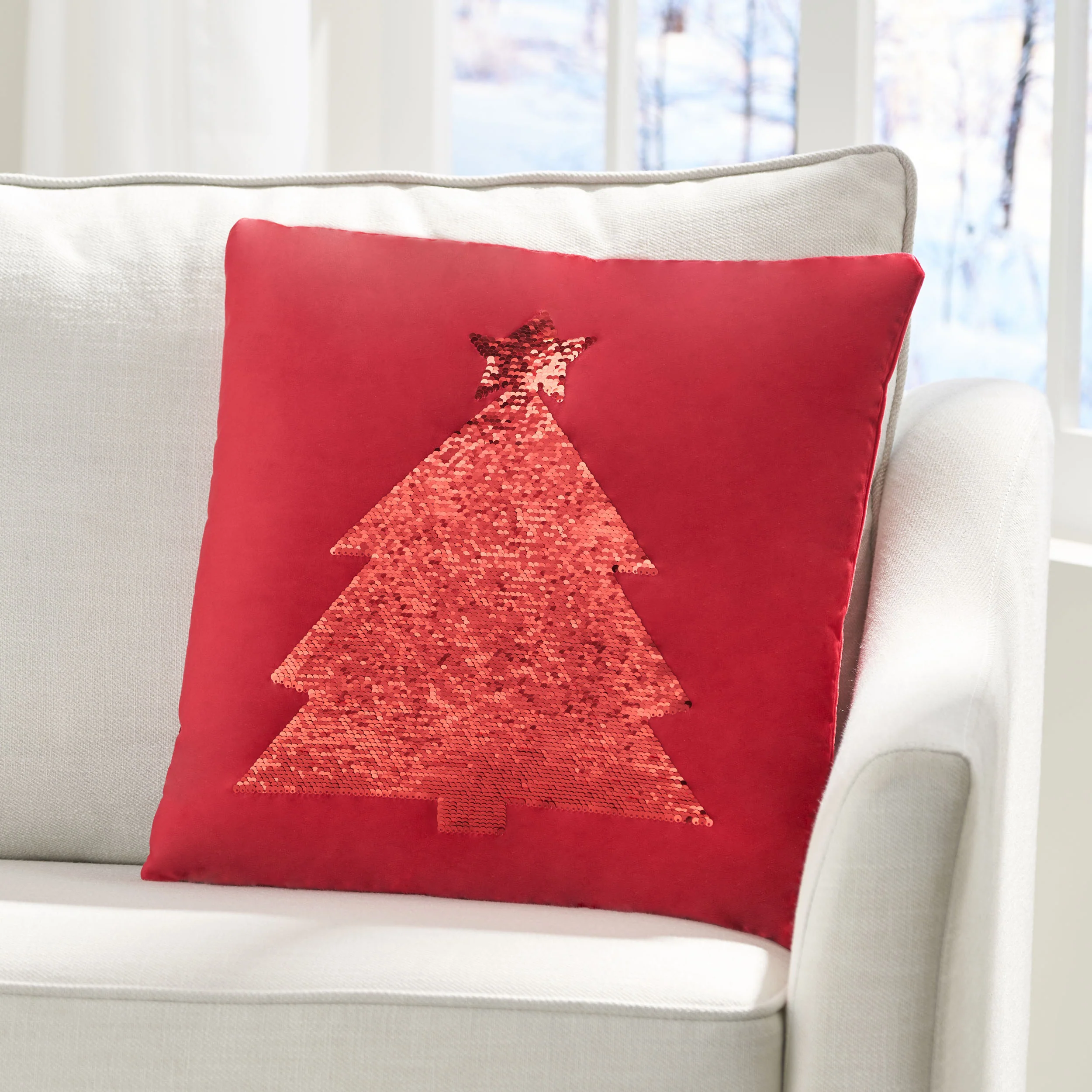 Cibola Glam Velvet Christmas Throw Pillow - furnishings
