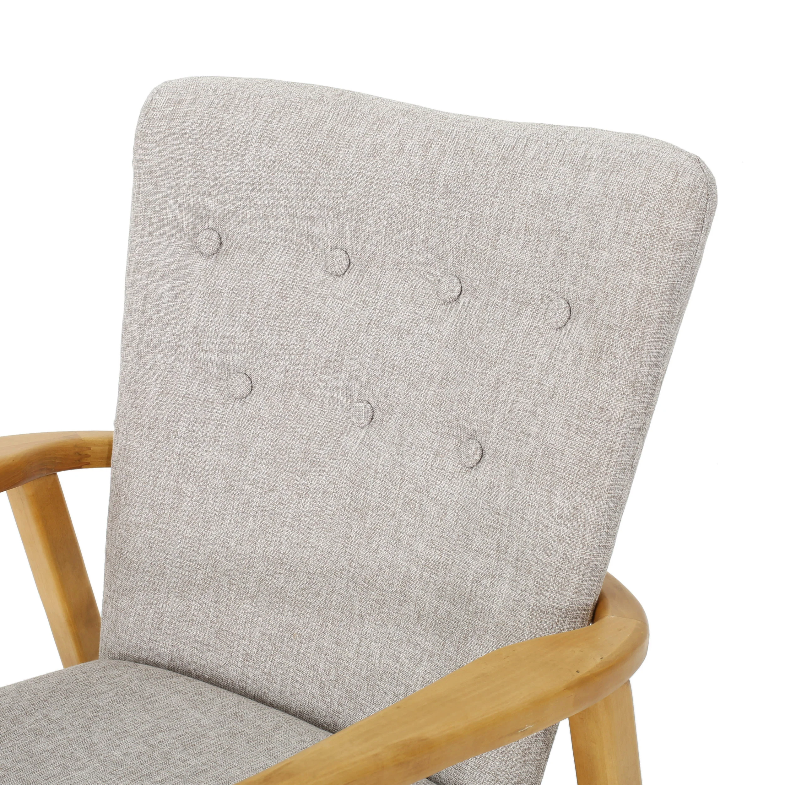 Collin Mid Century Fabric Rocking Chair - furnishings