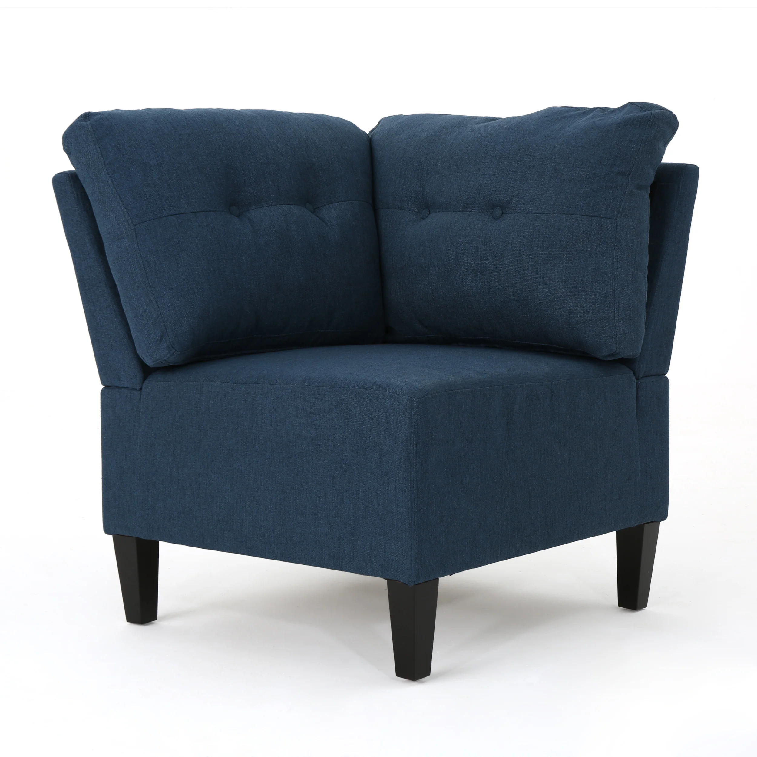 Niya Mid Century Modern 5 Piece Fabric Sectional Sofa - furnishings