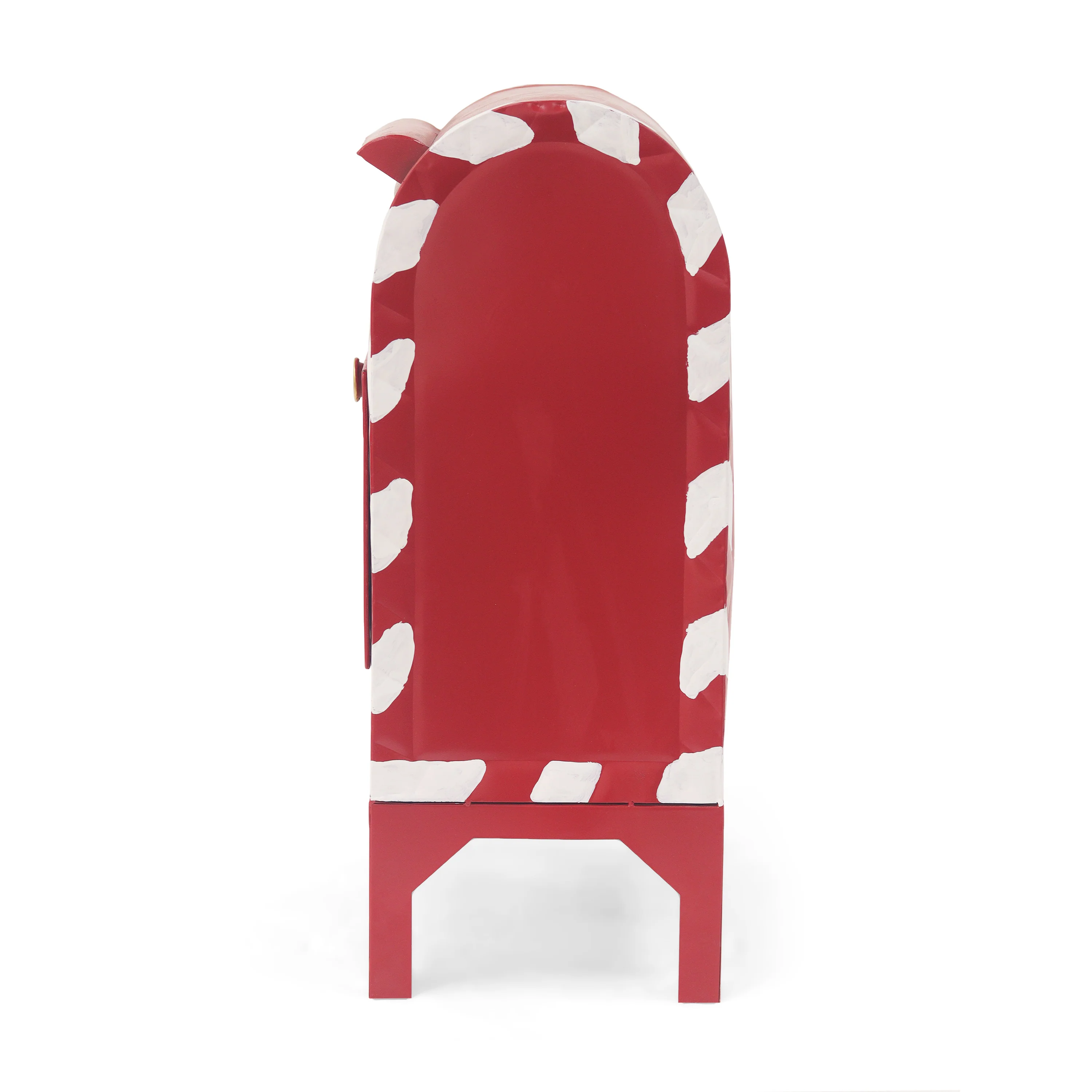 HolidayHaven Red Iron Christmas Mailbox Christmas decoration - furnishings