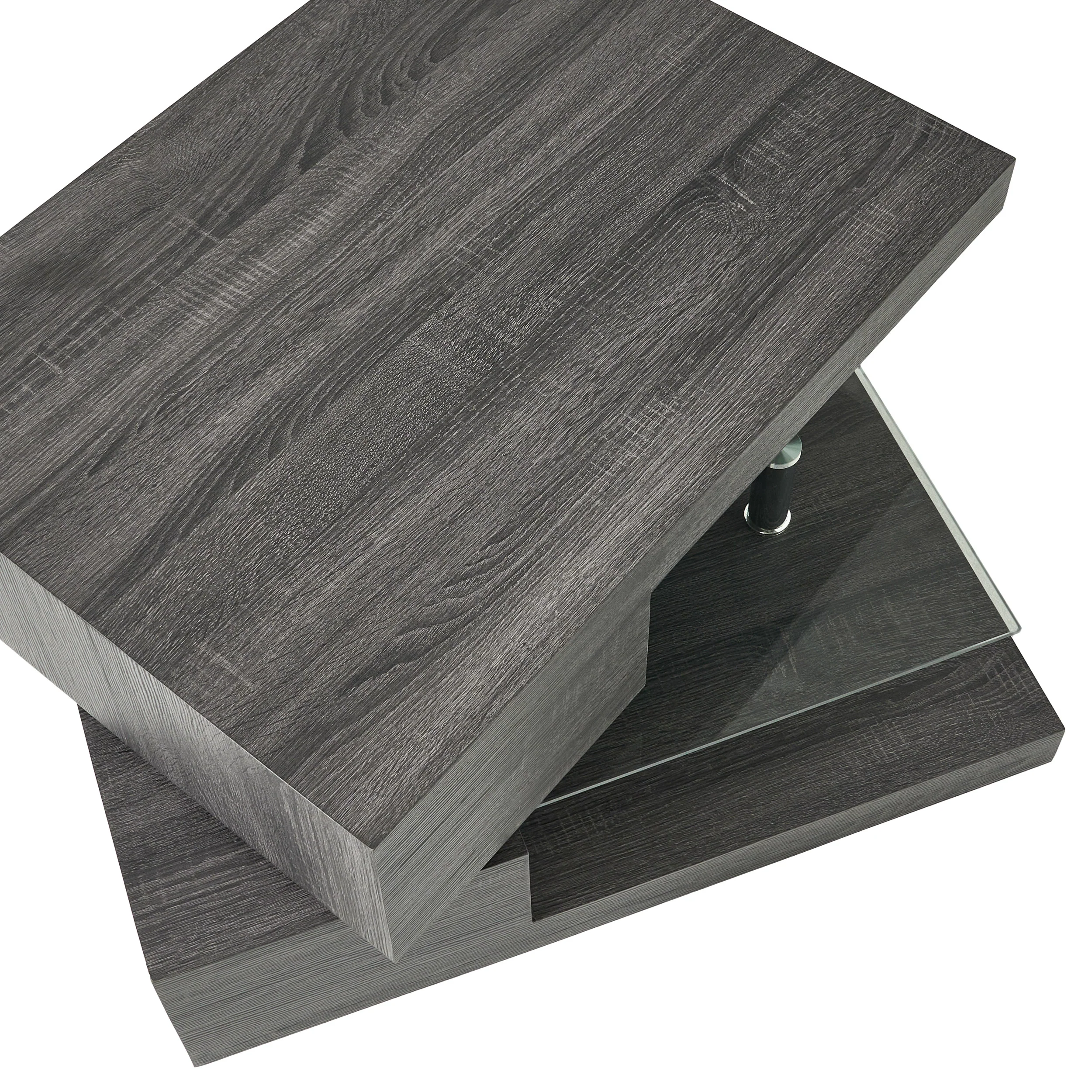 Bushwick Rectangular Rotating Wood Coffee Table - furnishings
