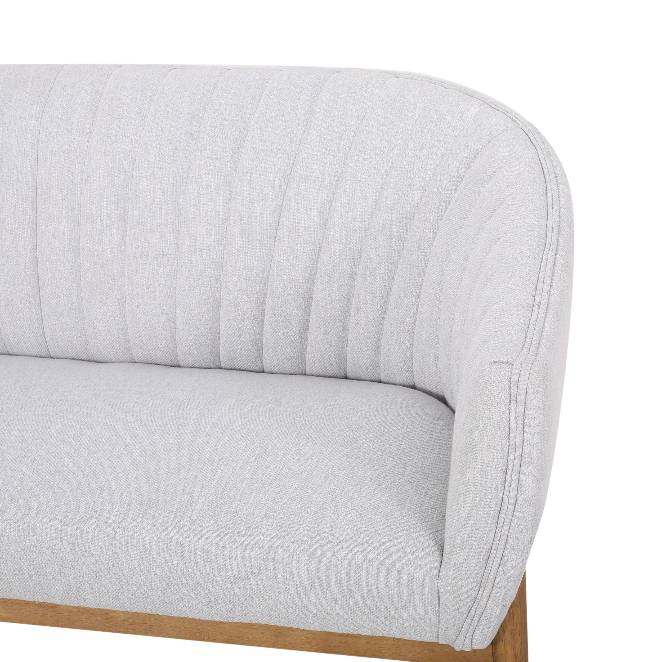 Deborah Mid-Century Fabric Settee - furnishings