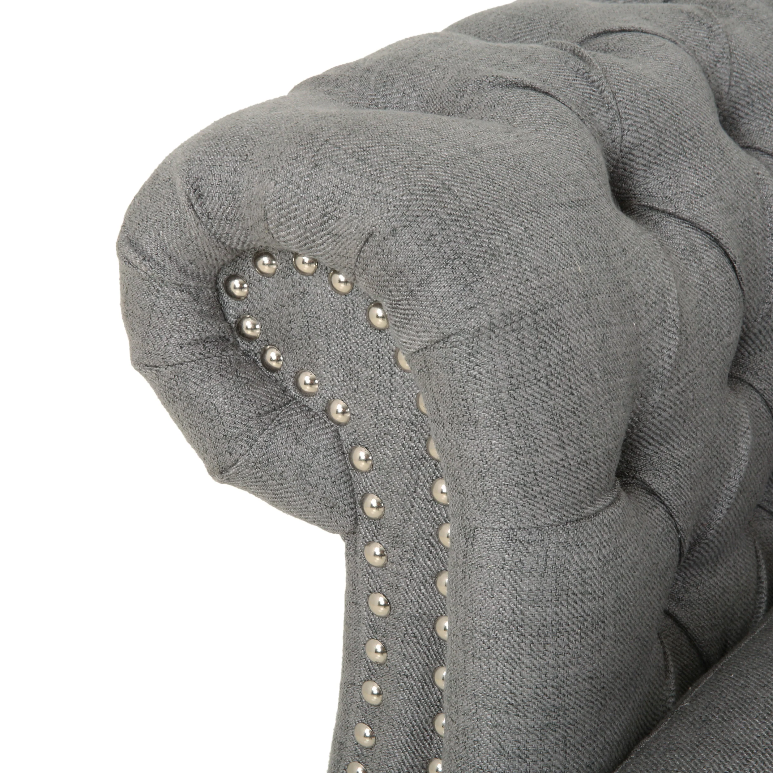 Rebecca 5 Seater Tufted Fabric Chesterfield Sectional - furnishings