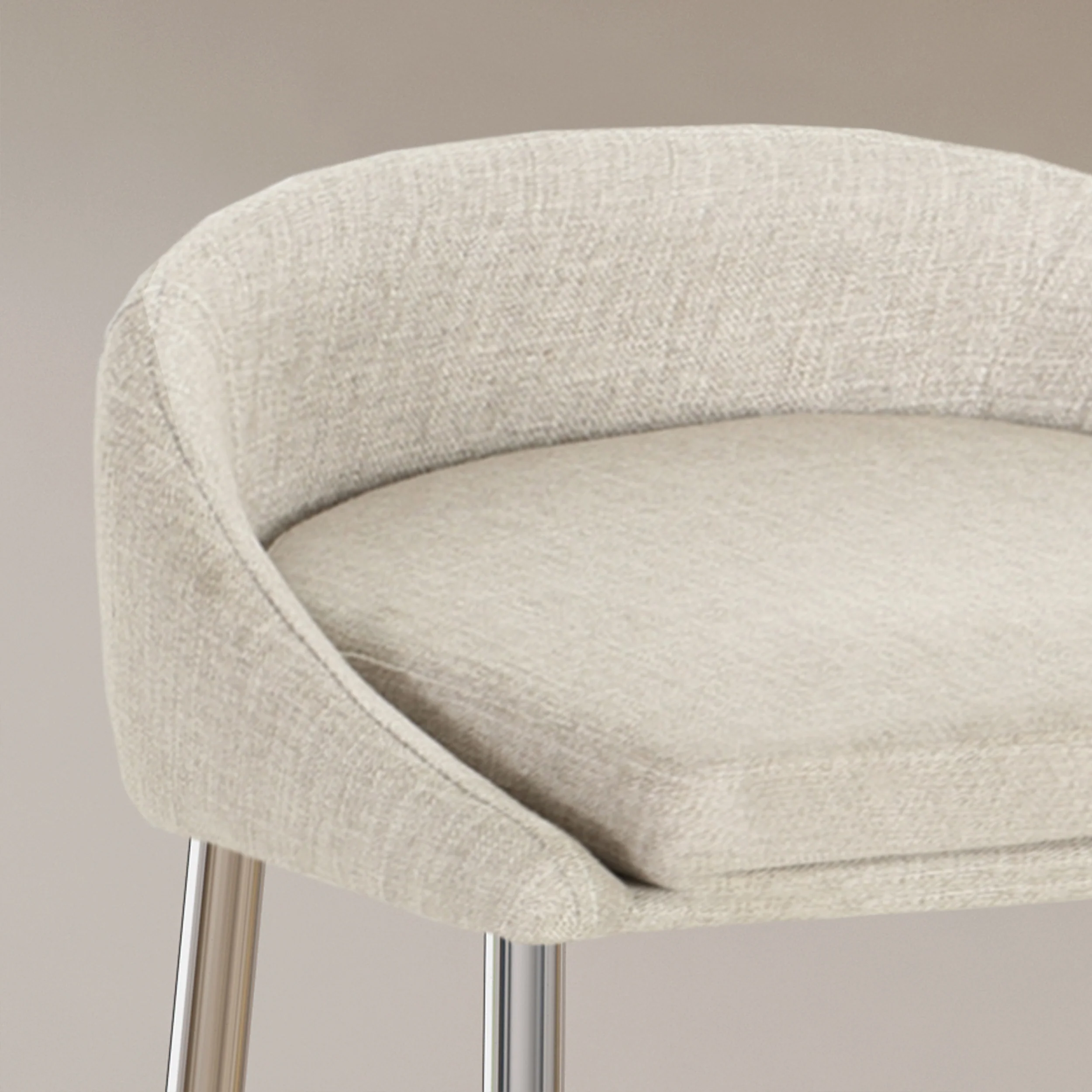 Fanny Upholstered Counter Stools, Modern, Upholstered (Set of 2) - furnishings