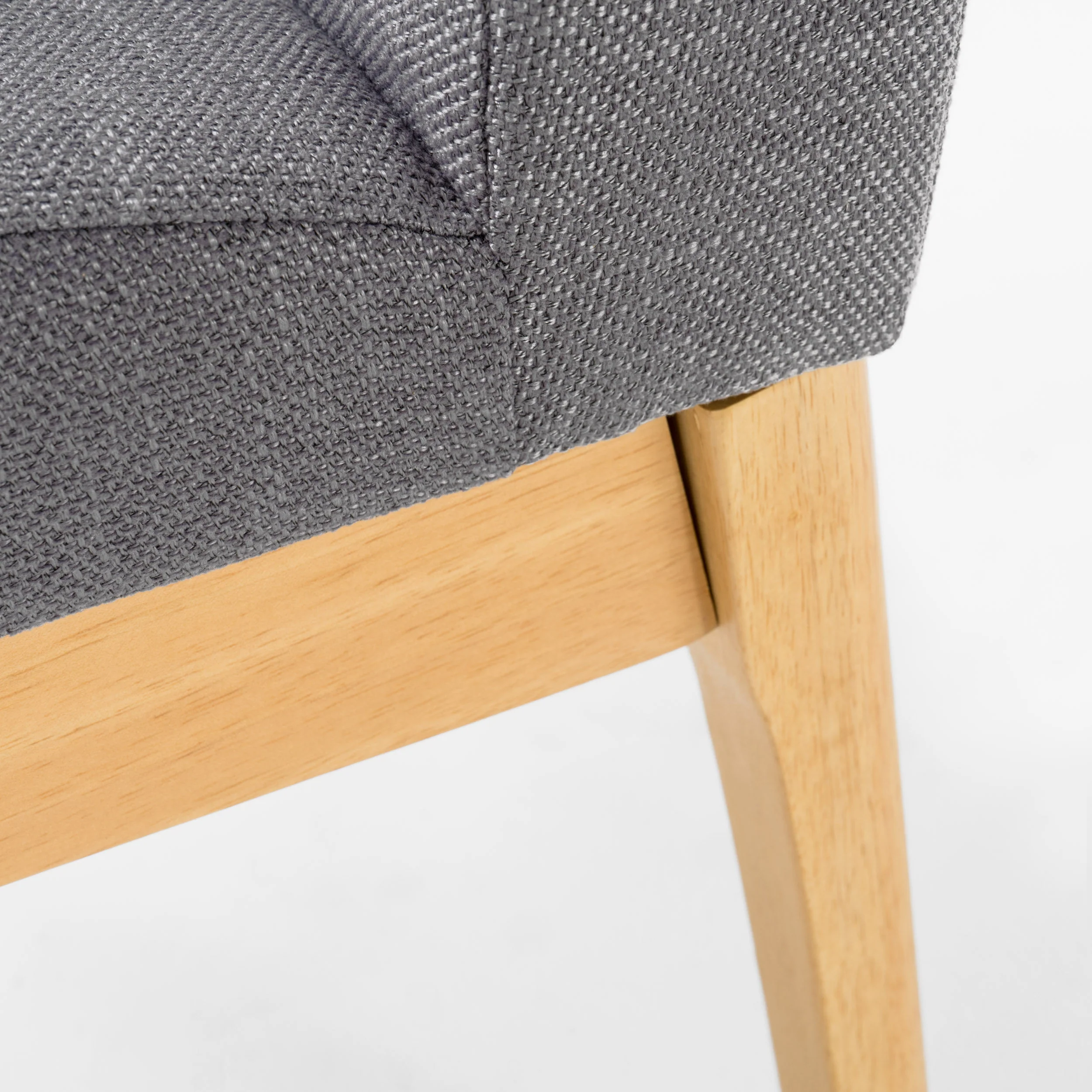 Leona Fabric & Wood Finish Dining Chair (Set of 2) - furnishings