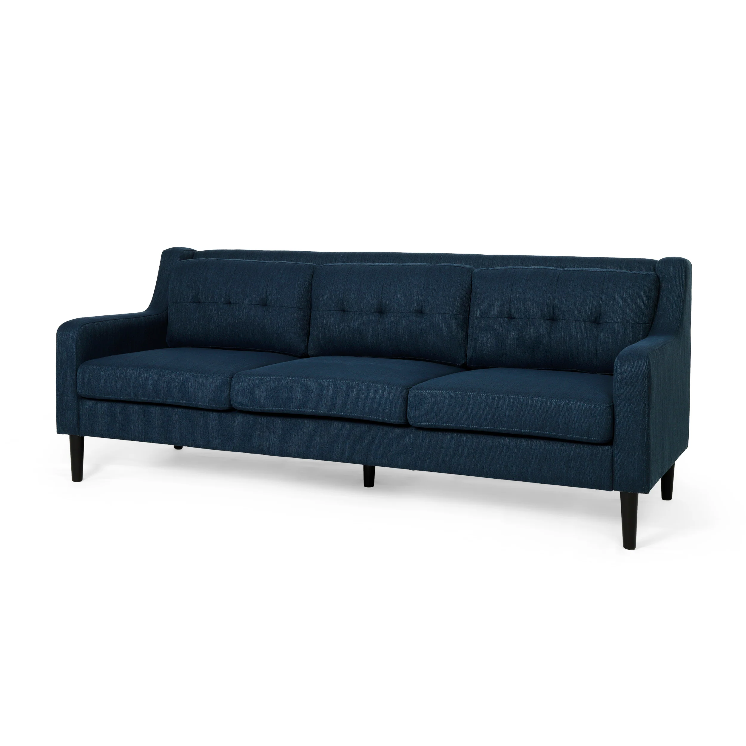 Daelynn Tufted Fabric 3 Seater Sofa - furnishings