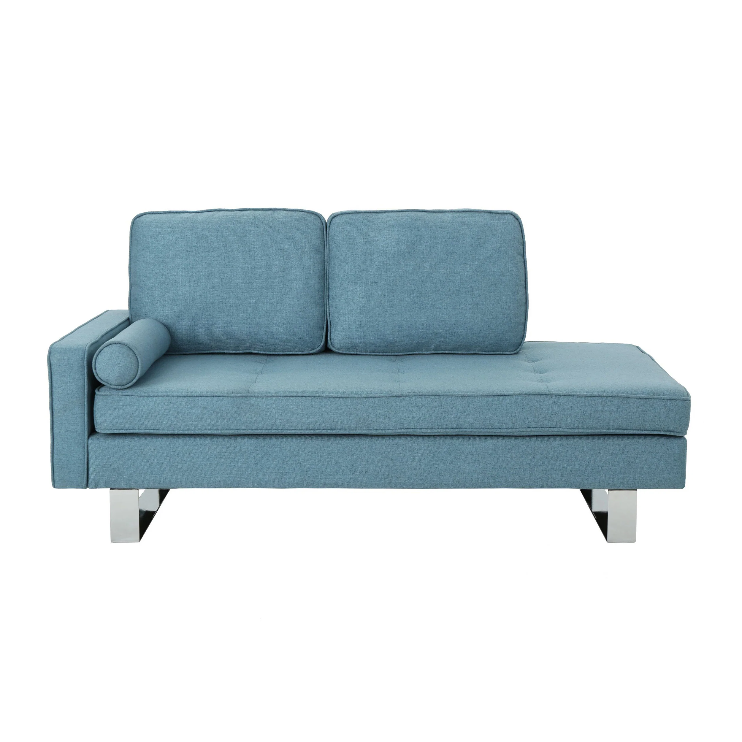 Typhaine Modern Fabric Chaise Lounge - furnishings