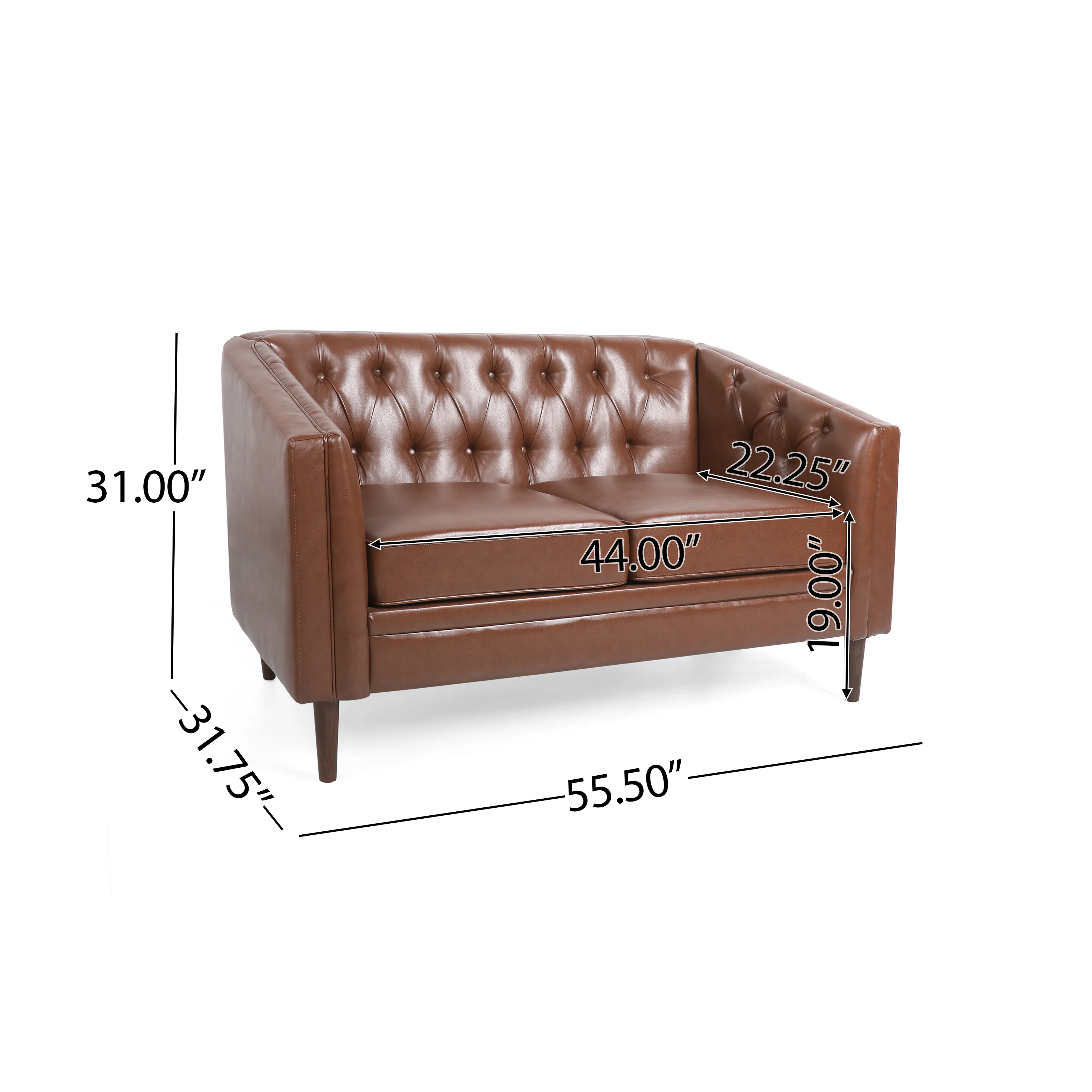 Jelm Contemporary Tufted Loveseat - furnishings